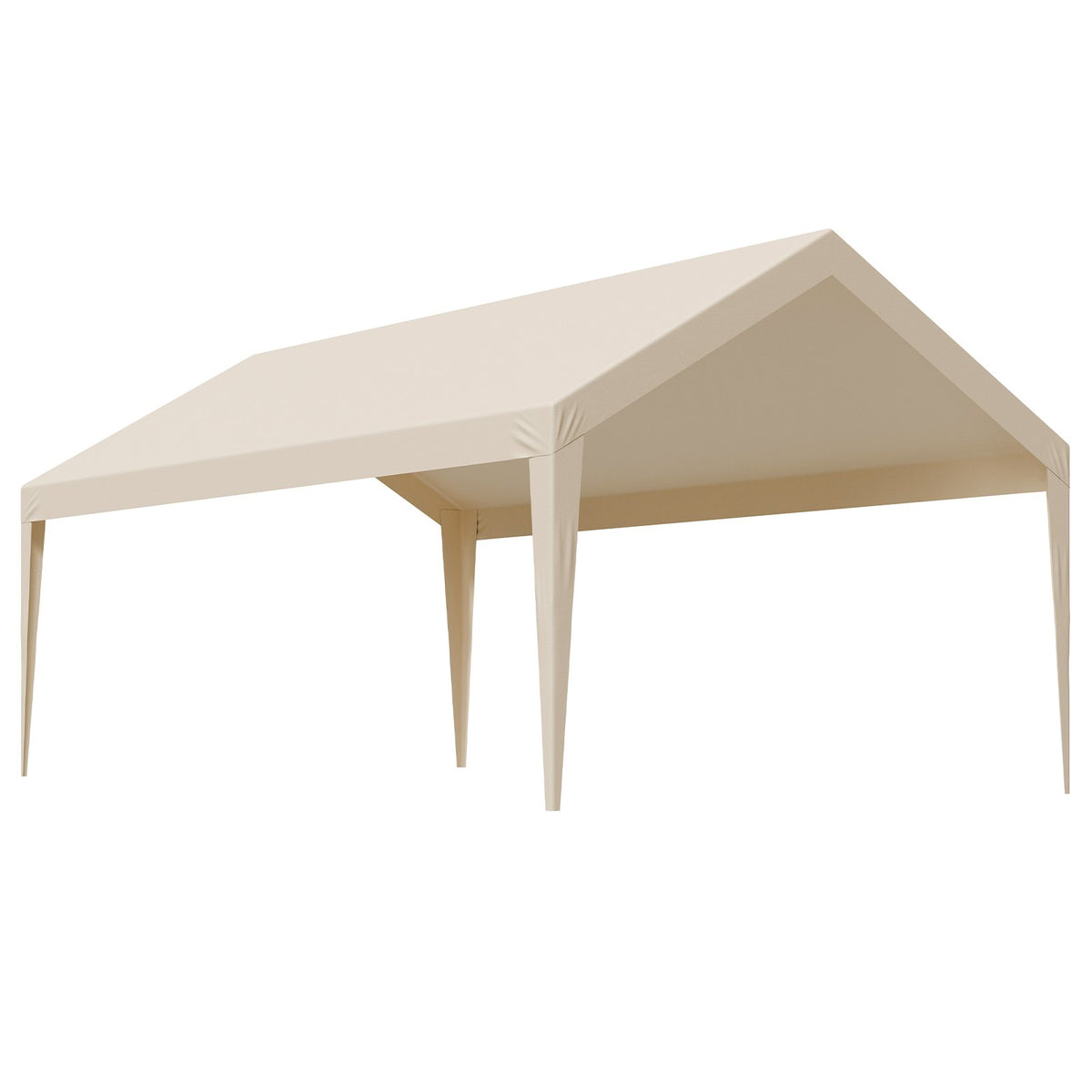 6 x 3.6 m Carport Replacement Canopy, UV-Resistant Waterproof Heavy Duty Tarp