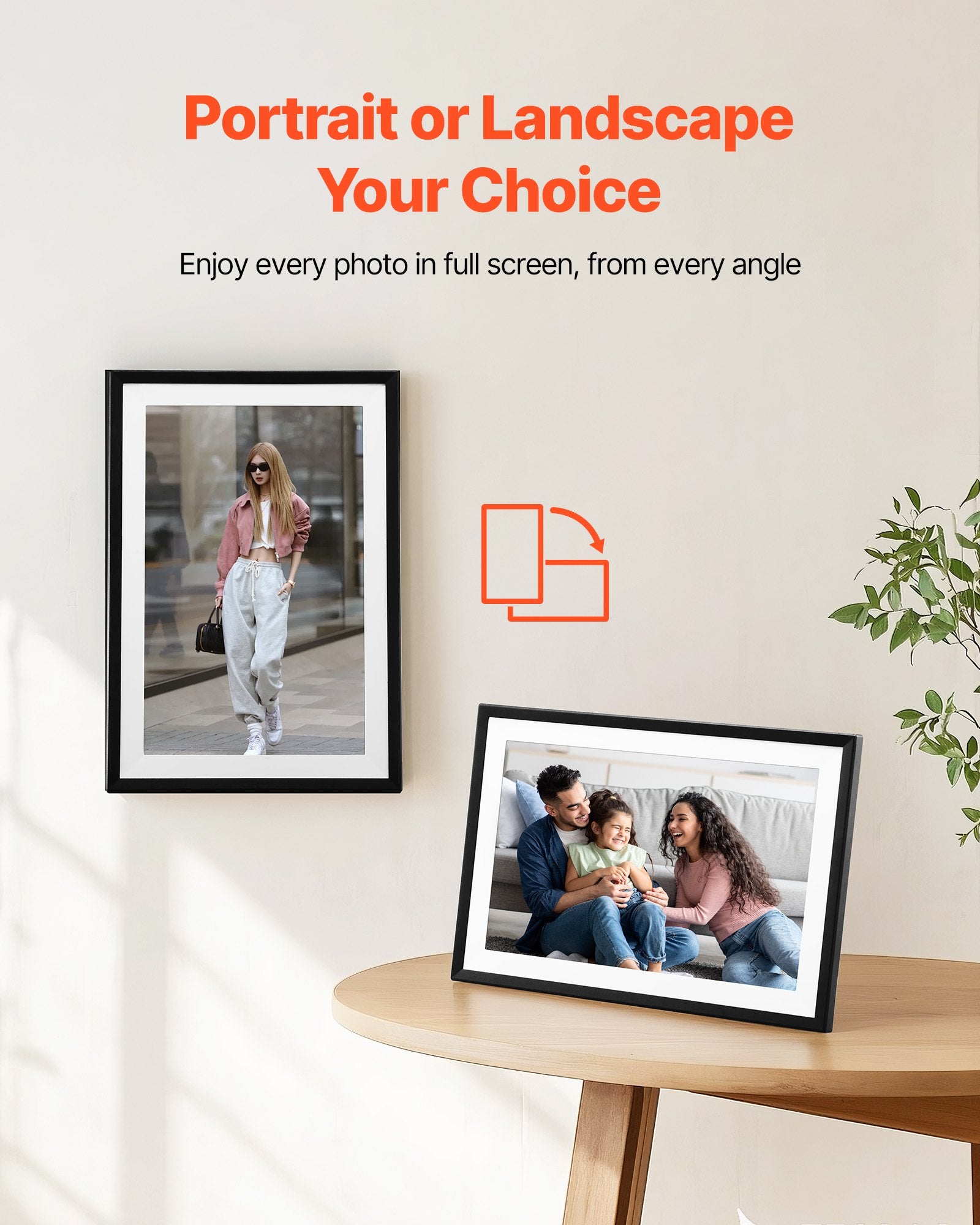 10.1" Digital Picture Frame 1280x800 Touch Screen 32GB WiFi