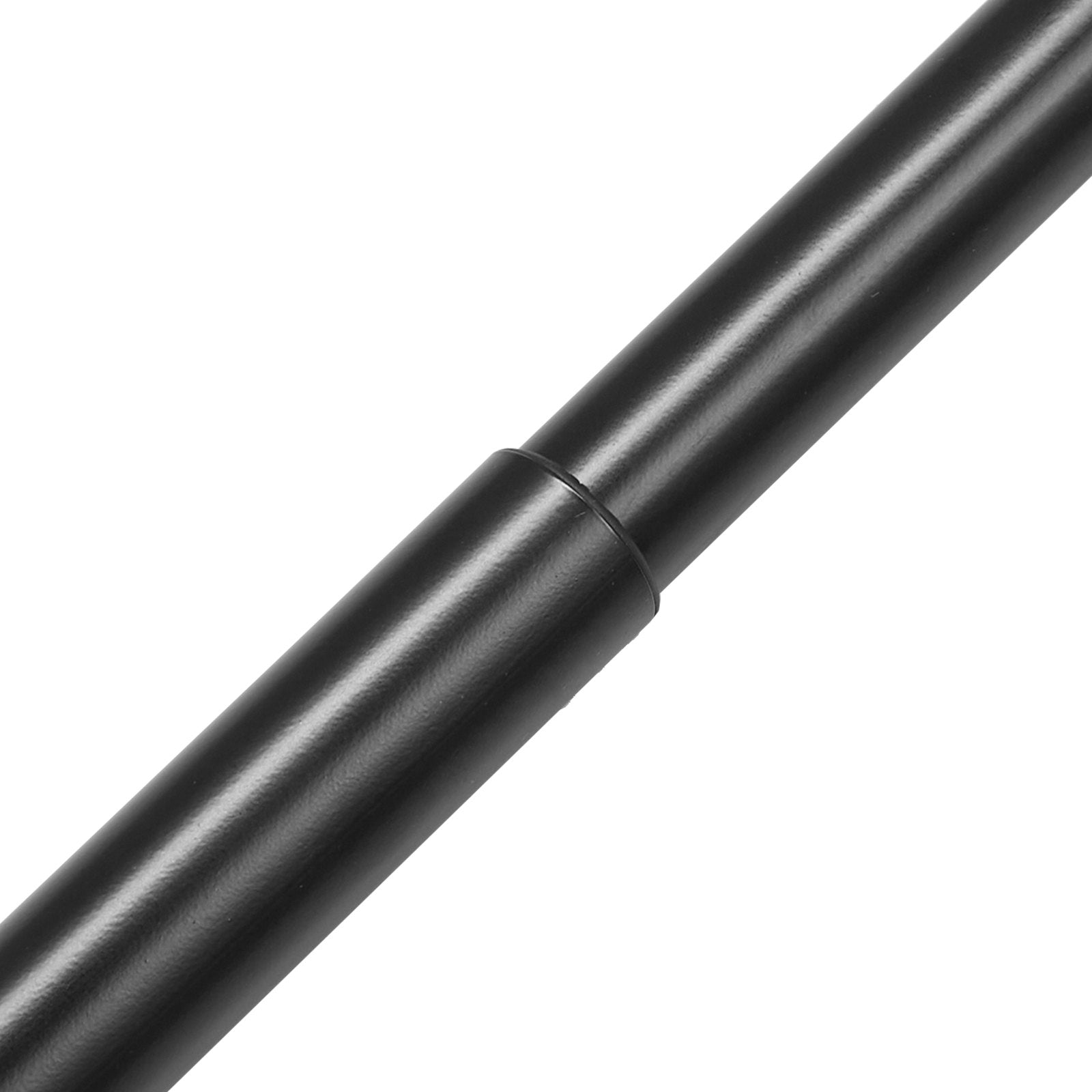 Curtain Rod Double 36-72 Inch Adjustable Black Round Finials 1 and 3/4 Inch