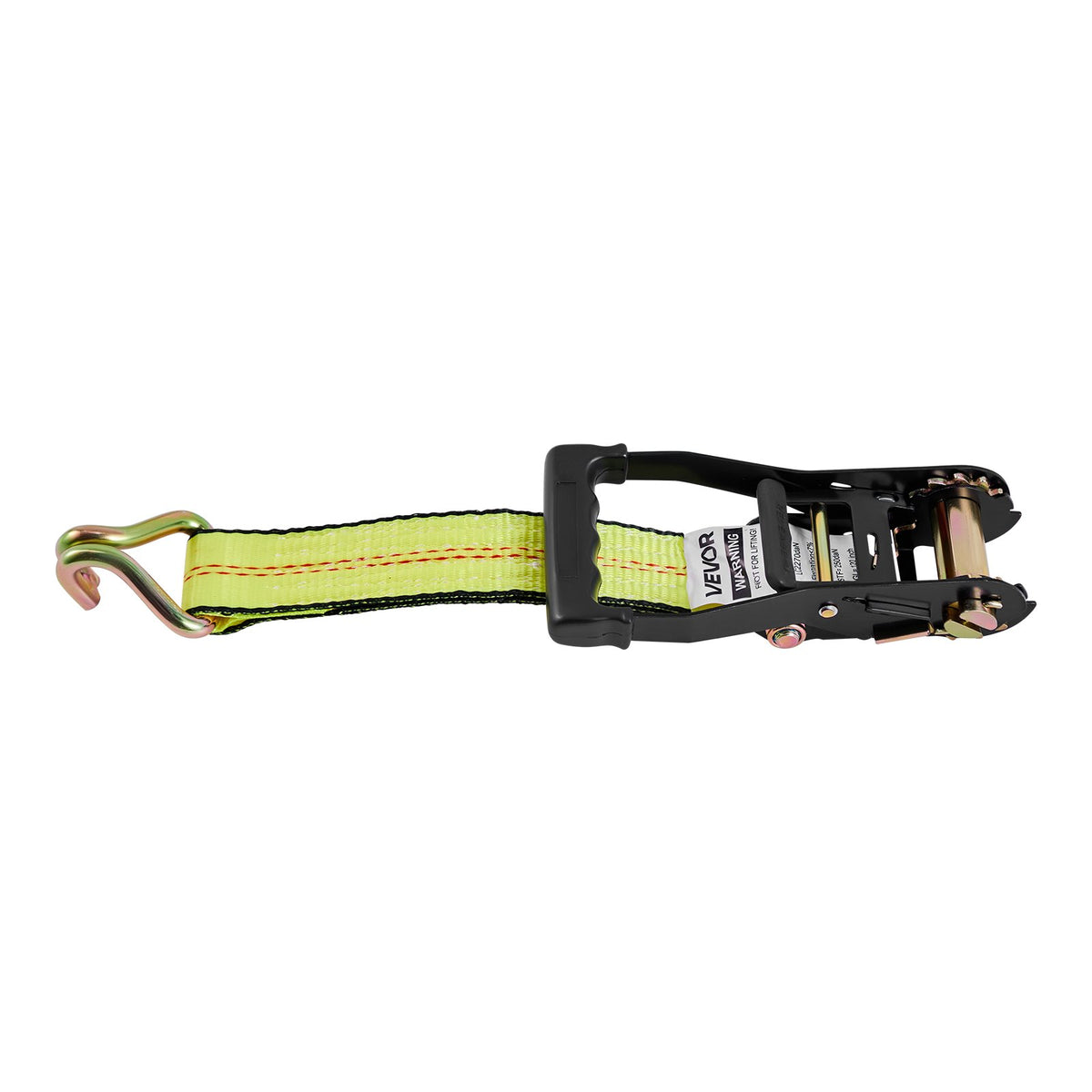 Wheel Chock Tie-Down Kit, DeckStyle Trailer Strap with J-Hook, 4540kg Break Load
