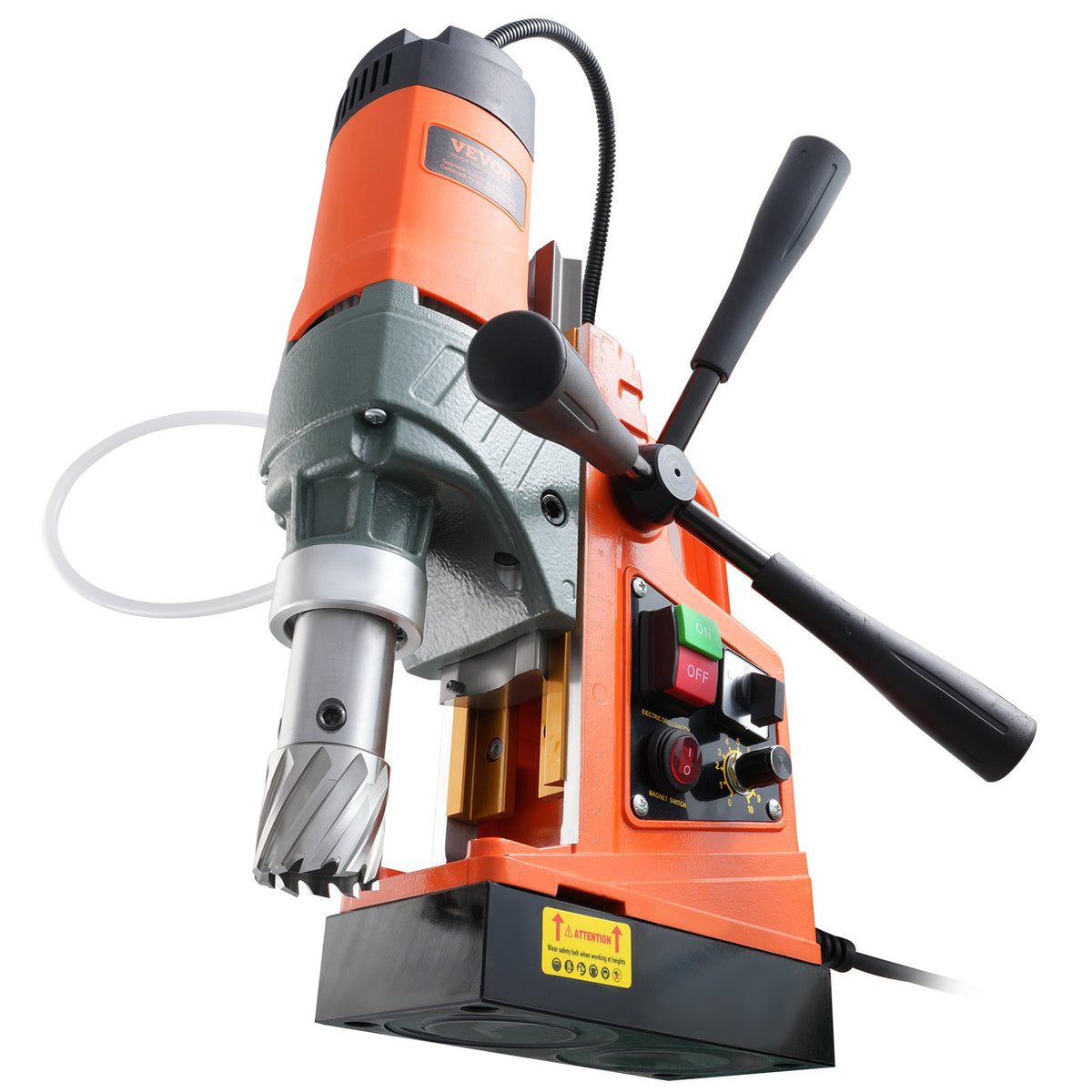 Magnetic Drill 1450W 1.6" Boring Diameter Portable Electric Mag Drill with 2 Bit