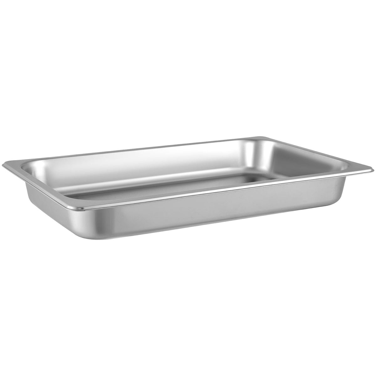 6-Pack Full Size 2.5" Deep Stainless Steel Hotel Pans, 22 Gauge, Anti-Jam