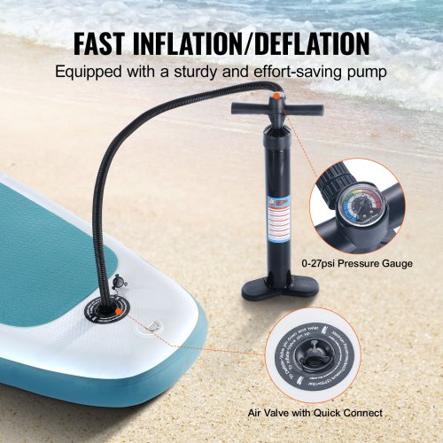 VEVOR Inflatable Stand Up Paddle Board 3048x838x152 mm Wide SUP with Accessories