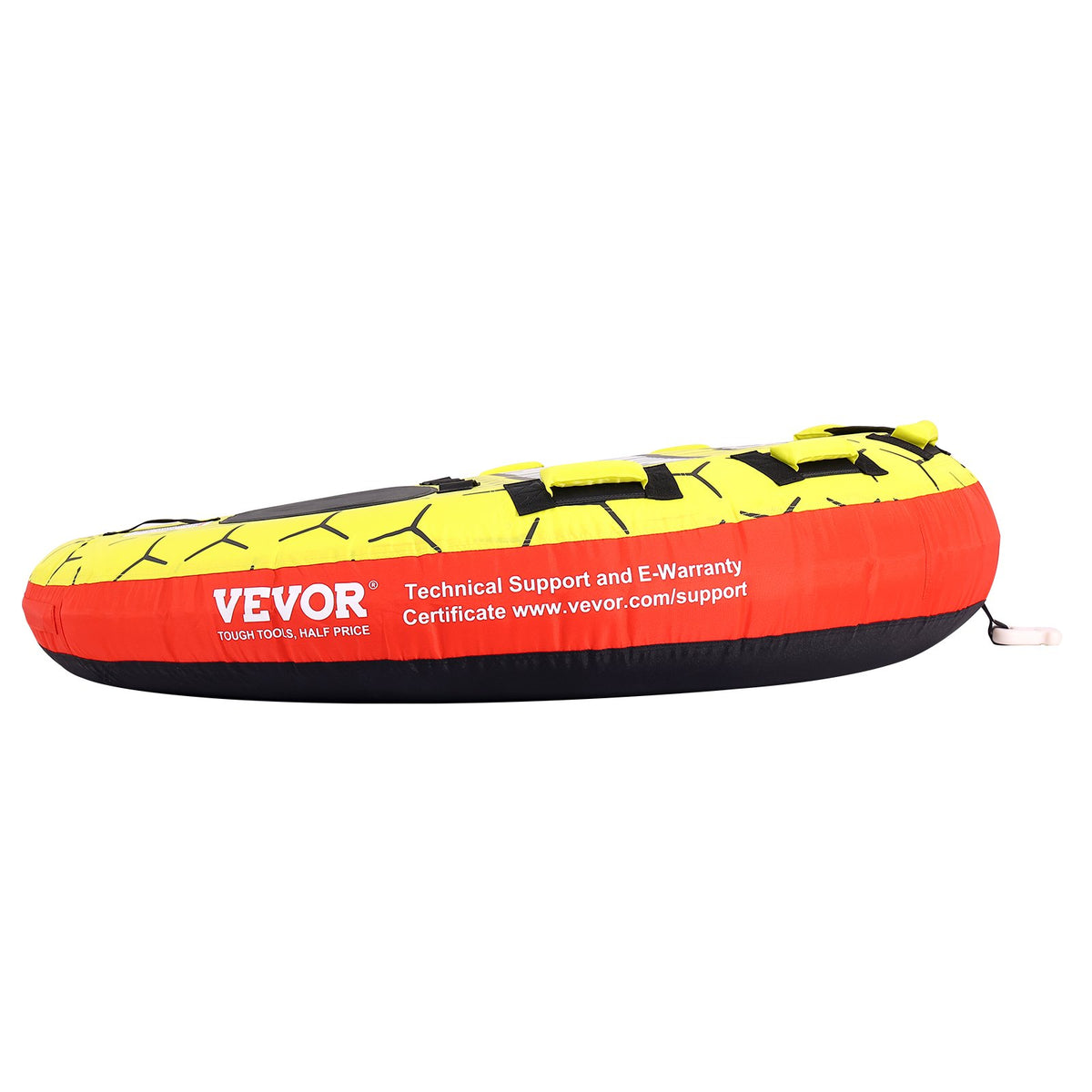 Towable Tube 1-3 Riders Inflatable 510lbs 63in Round Water Sport Nylon Handles