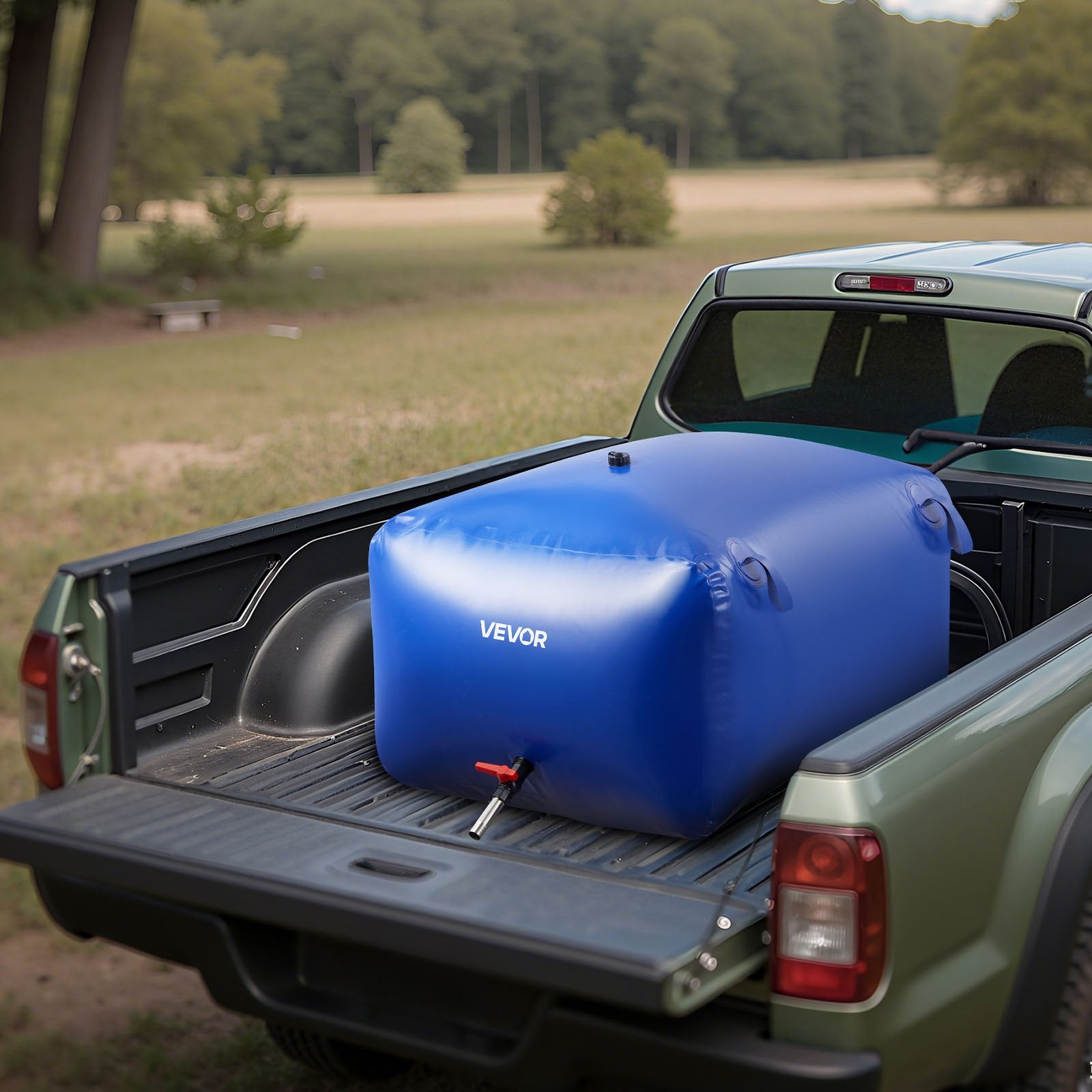 Water Storage Bladder 400L Collapsible Leakproof PVC Tank for RV Truck Outdoor