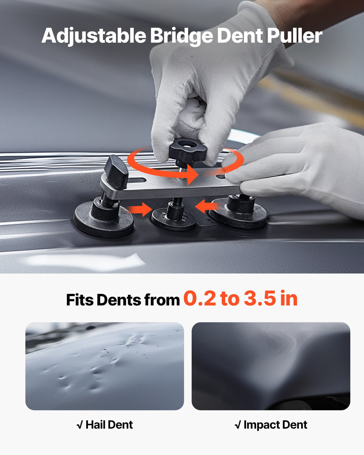 Dent Puller Kit 60PCS Paintless Dent Removal Set Auto Body Repair Tools