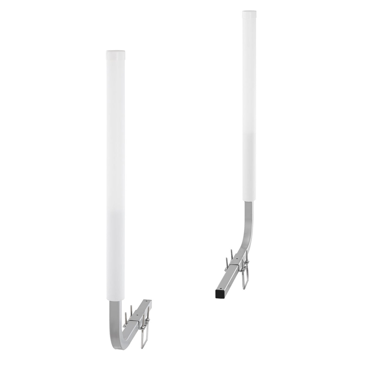 2PCS Adjustable Boat Trailer Guide Poles Steel PVC for Sailboats