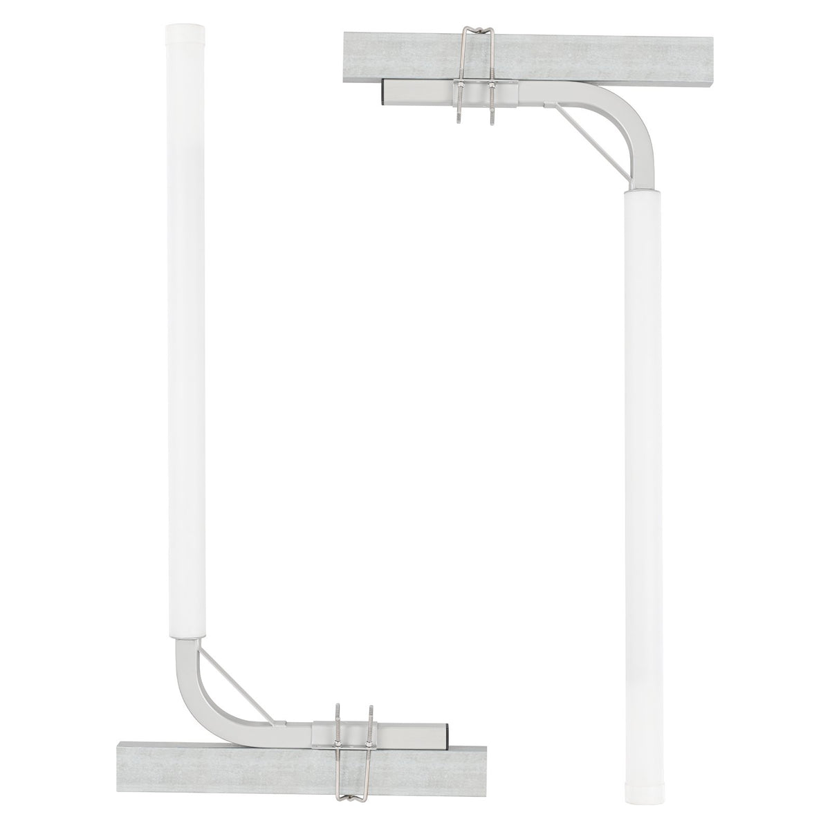 Boat Trailer Guide-Ons 1219.2mm Adjustable Steel Guide Poles with PVC Pipes