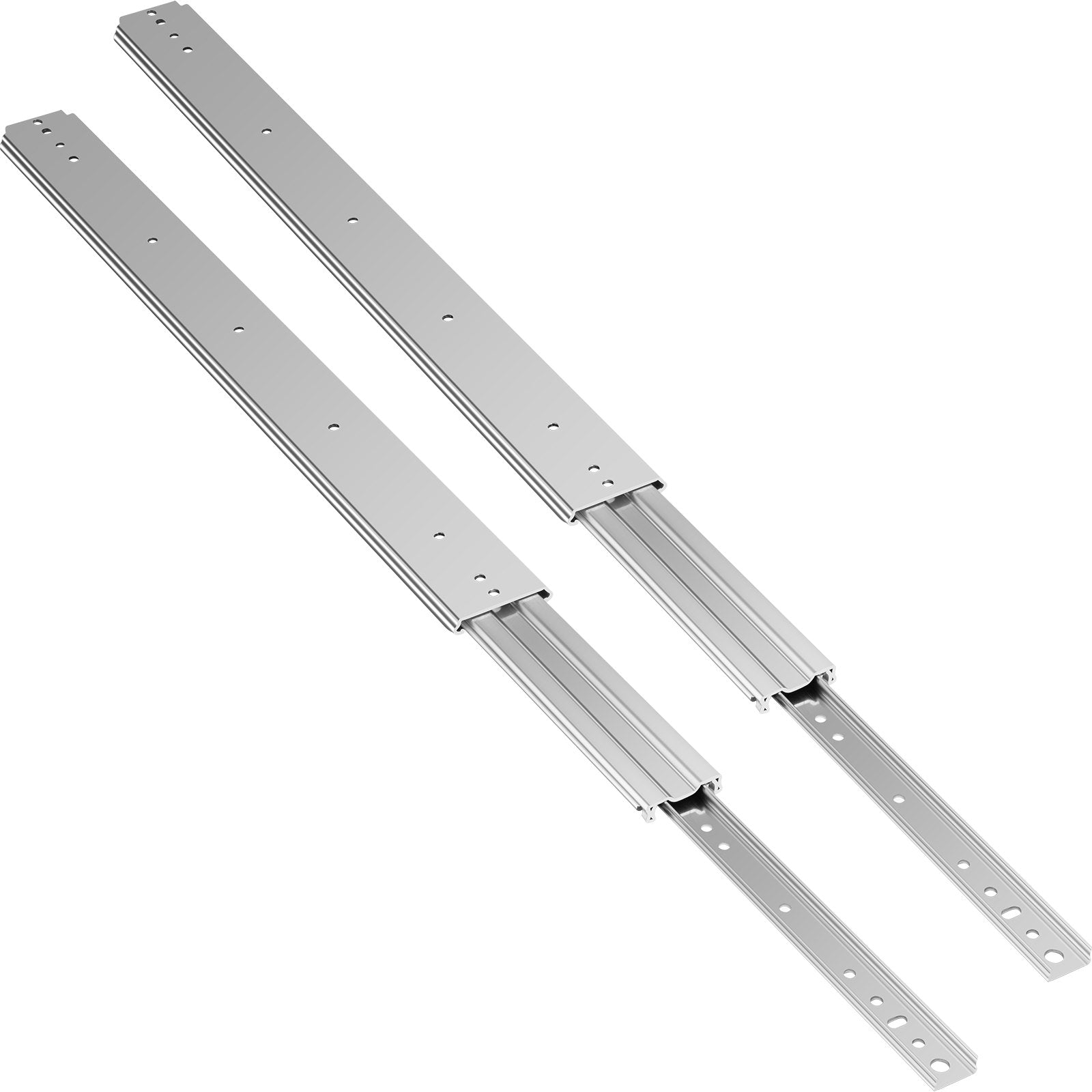 Drawer Slides, 1 Pair 34 Inch Heavy Duty Ball Bearing Side Mount, 500 LBS Load