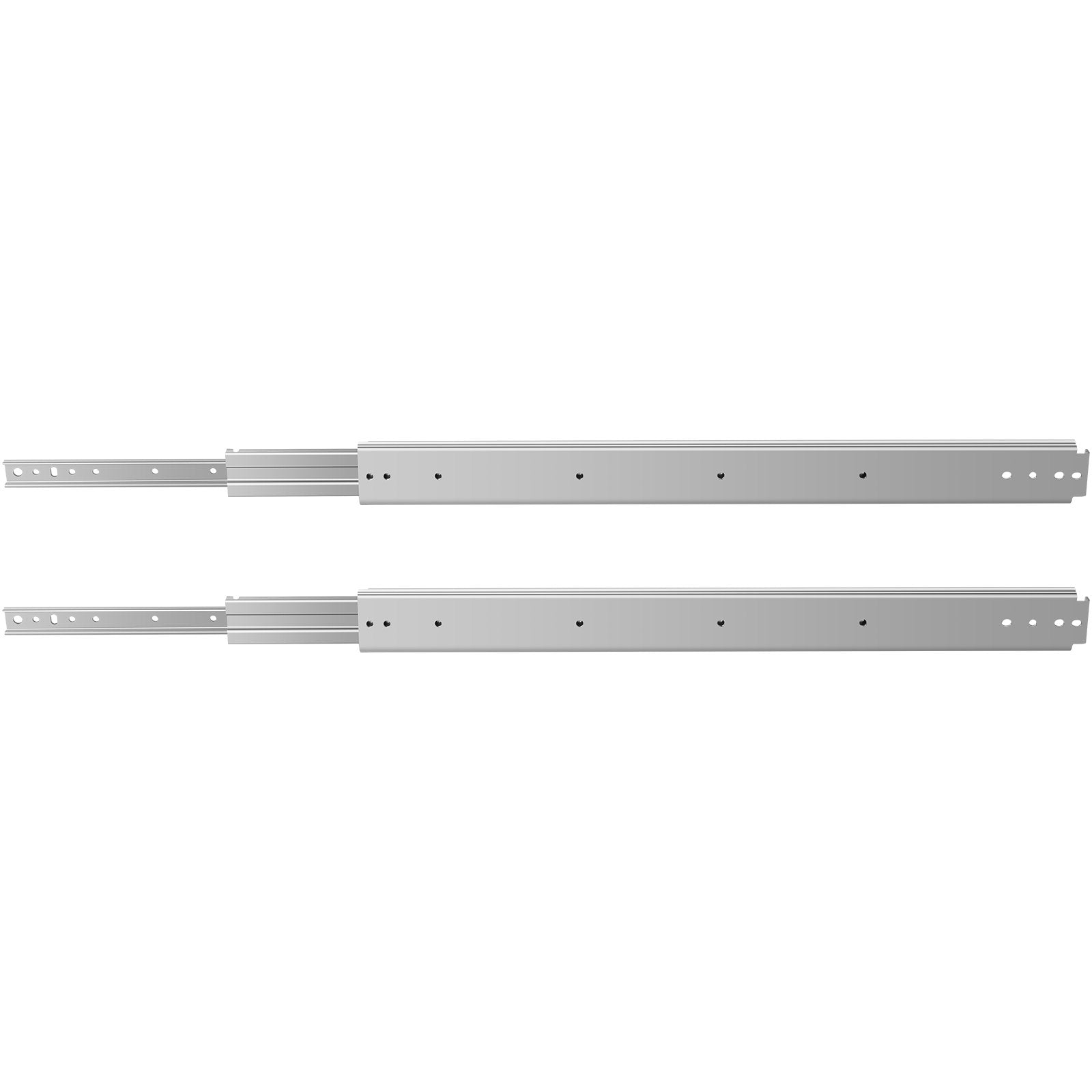 Drawer Slides, 1 Pair 34 Inch Heavy Duty Ball Bearing Side Mount, 500 LBS Load
