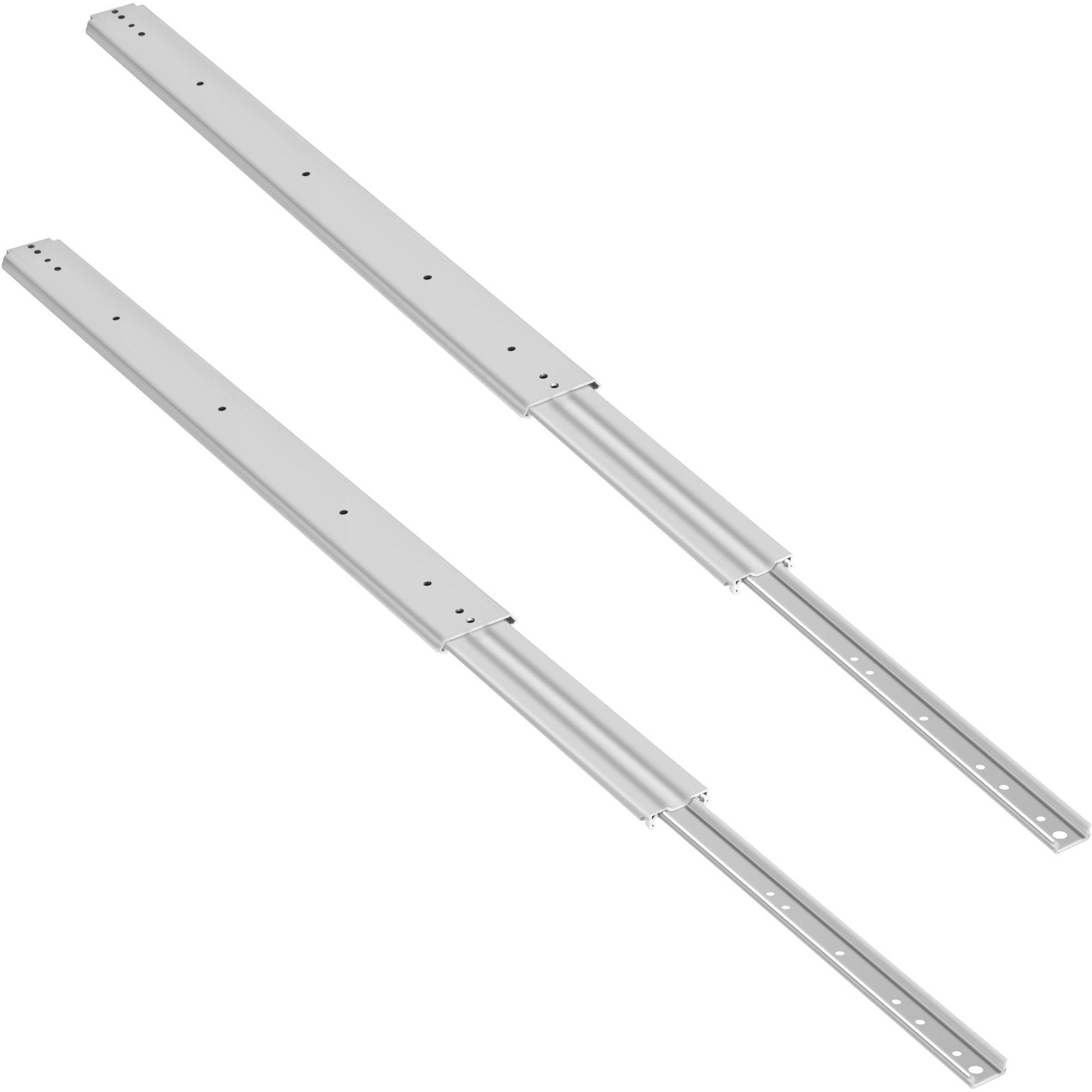 Drawer Slides, 1 Pair 40 Inch Heavy Duty Ball Bearing Side Mount, 500 LBS Load