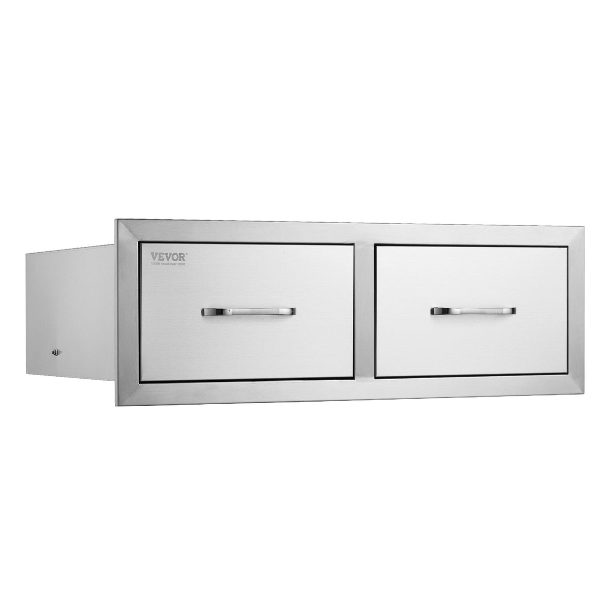 Outdoor Kitchen Drawers 30"x10"x20" Double BBQ Stainless Steel Handle