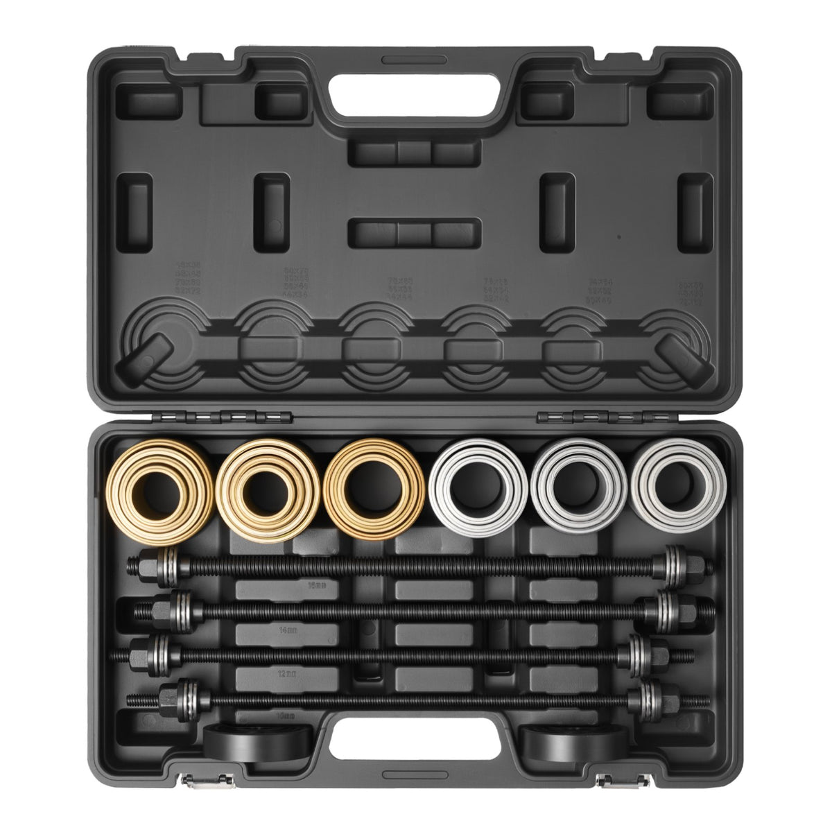 Pull and Press Sleeve Kit 26PCS Steel Bush Removal/Insertion Tools with Case