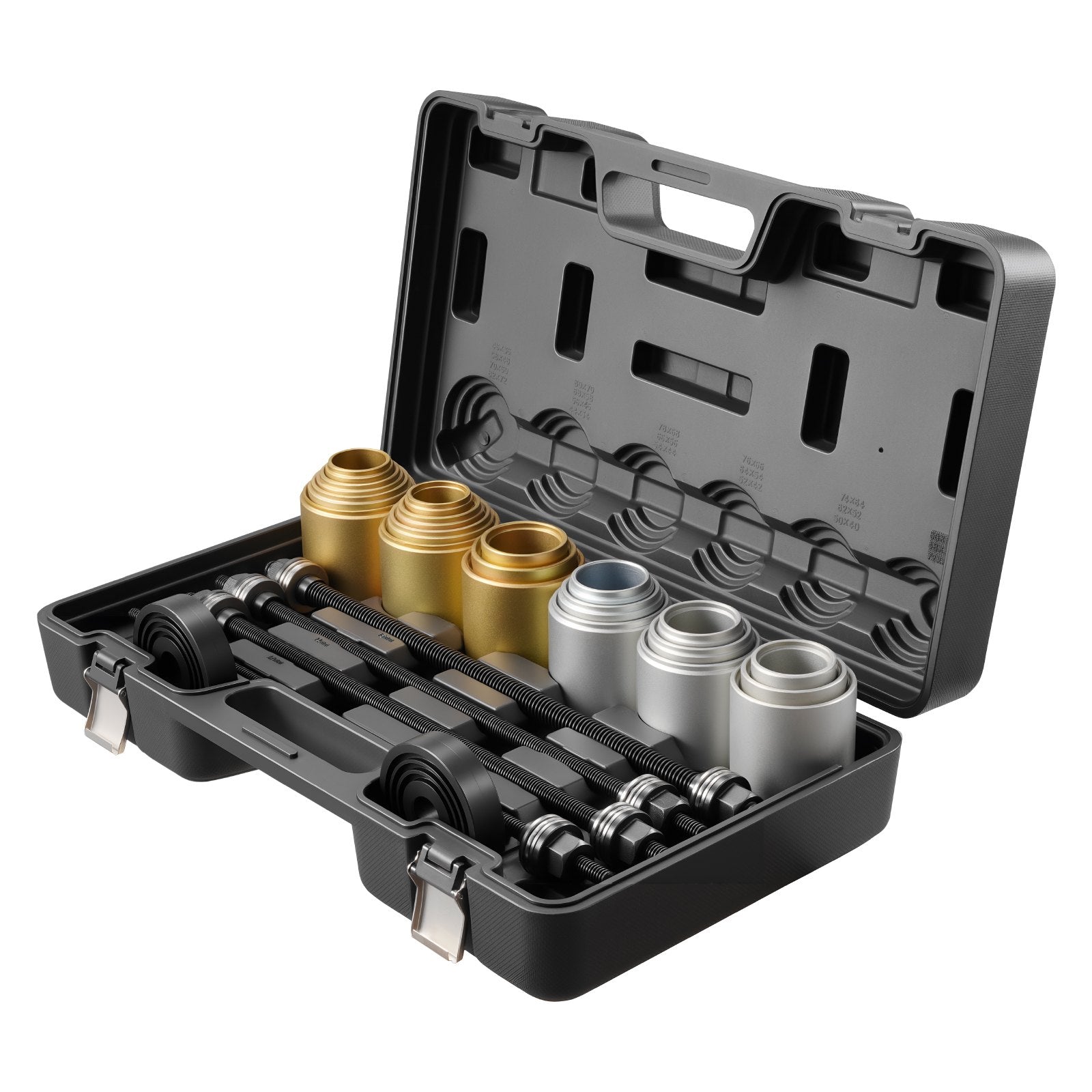 Pull and Press Sleeve Kit 26PCS Steel Bush Removal/Insertion Tools with Case