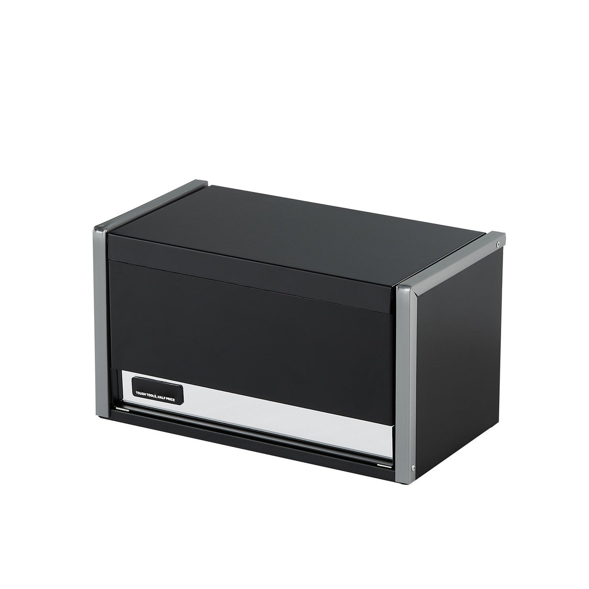 Metal Tool Box 8.6" Portable 3-Drawer Steel Tool Chest with EVA Liners Black