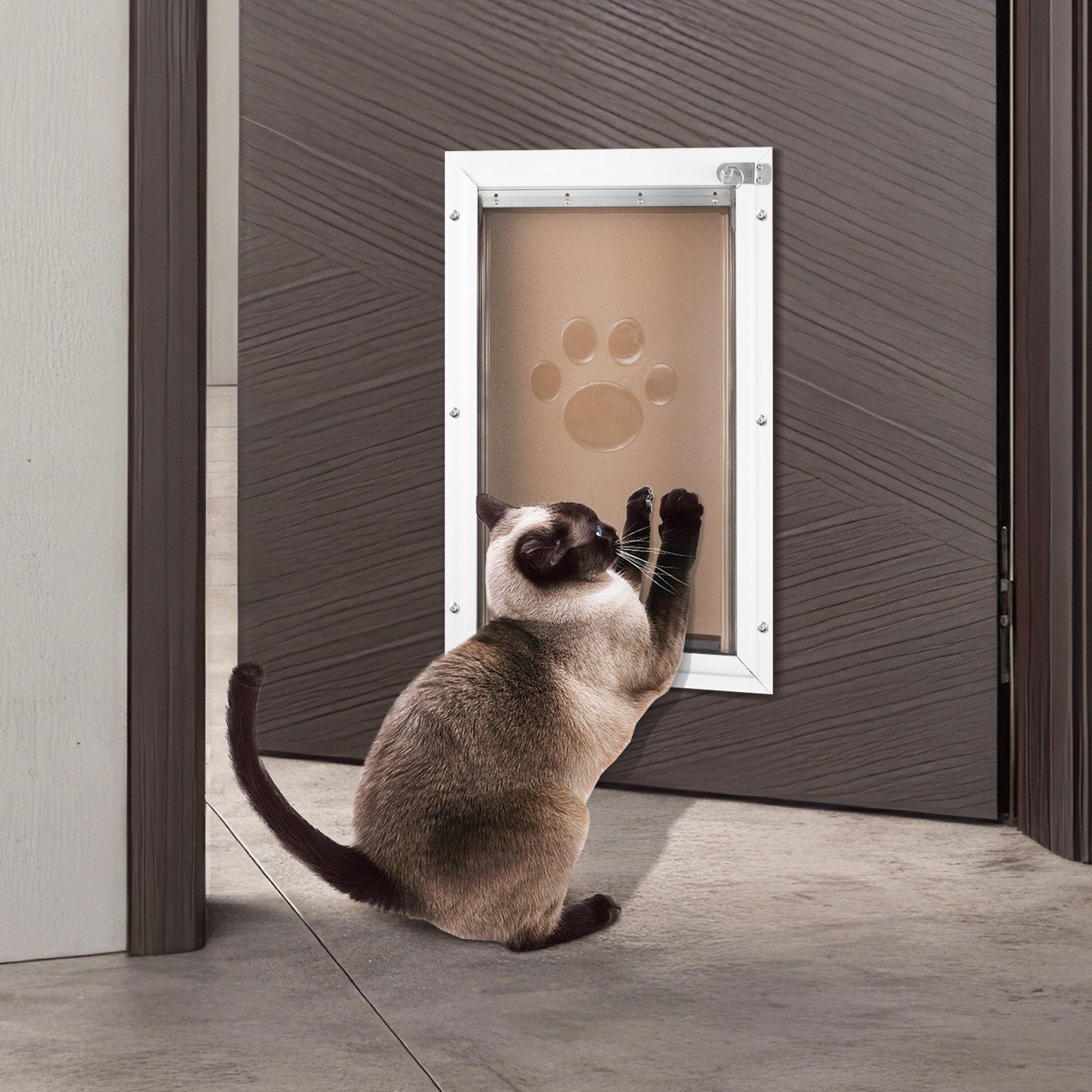 Pet Door Replacement Flap, 26.04 x 41.28 cm PVC Dog Door with Magnetic Strip
