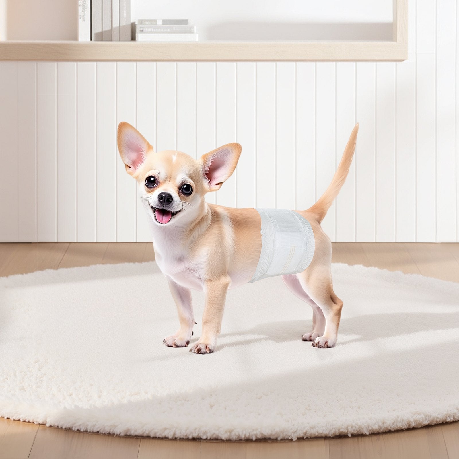 Disposable Male Dog Diapers XS 96 Count 2-Pack Super Absorbent Leak-Proof Wraps