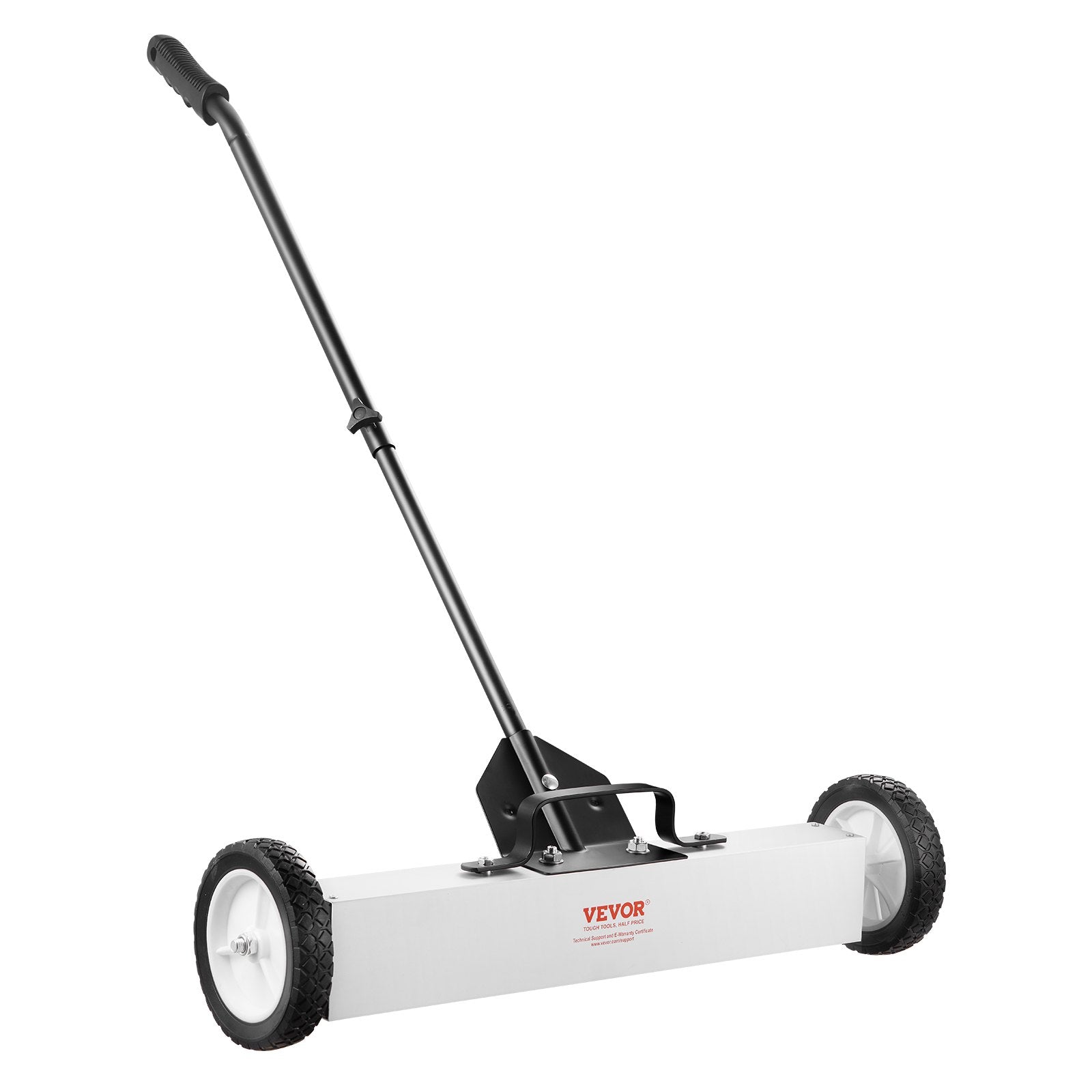 24-Inch Magnetic Sweeper with Wheels 50 lbs Capacity Telescoping Pickup Tool