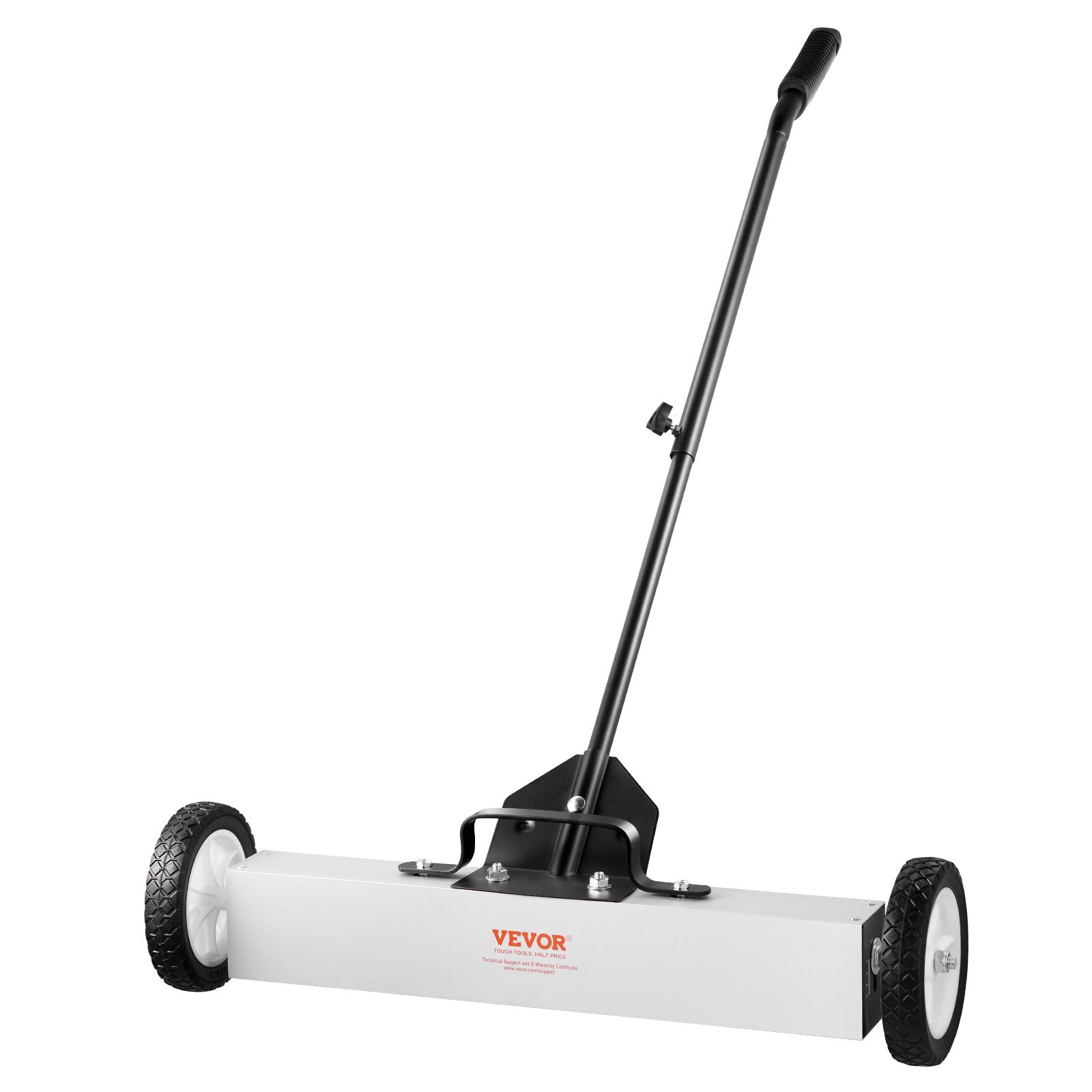 24-Inch Magnetic Sweeper with Wheels 50 lbs Capacity Telescoping Pickup Tool