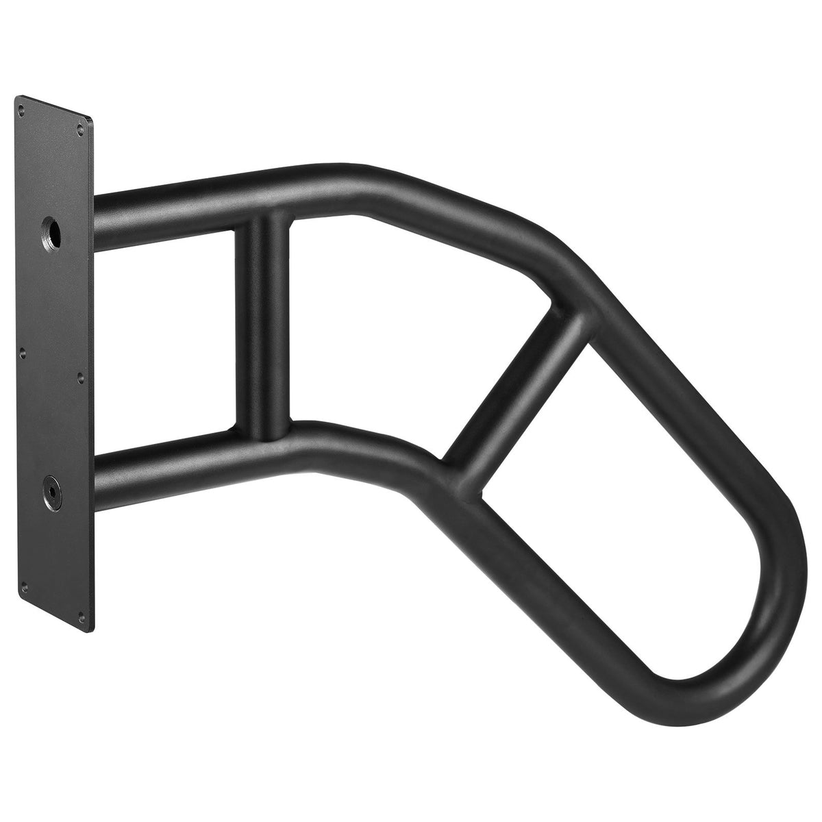 Handrails for Outdoor Steps 32" Wall Mount U-Shaped Matte Black Safety Rail