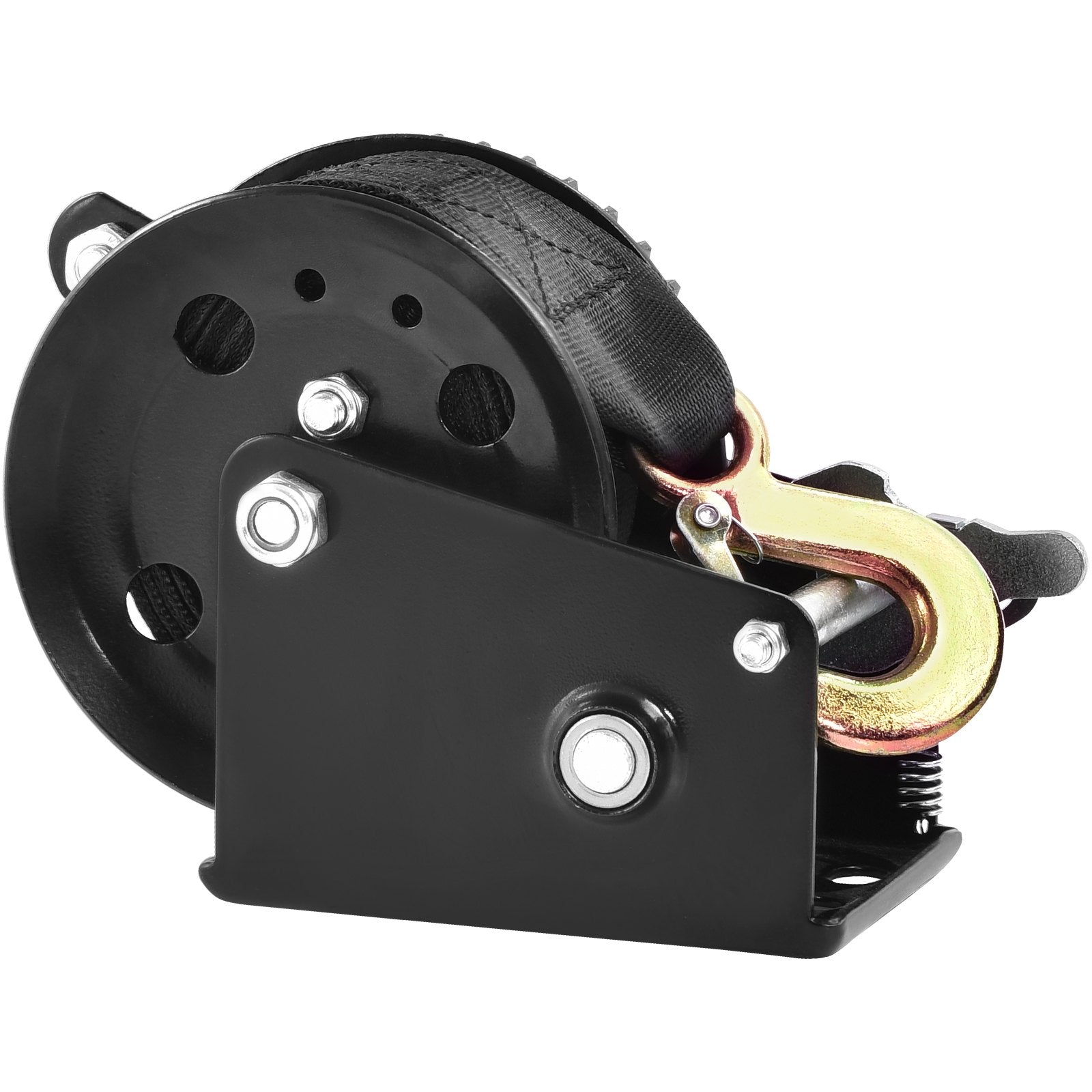 Hand Winch 544.3kg Pulling Capacity Heavy Duty Rope Crank with 7m Strap
