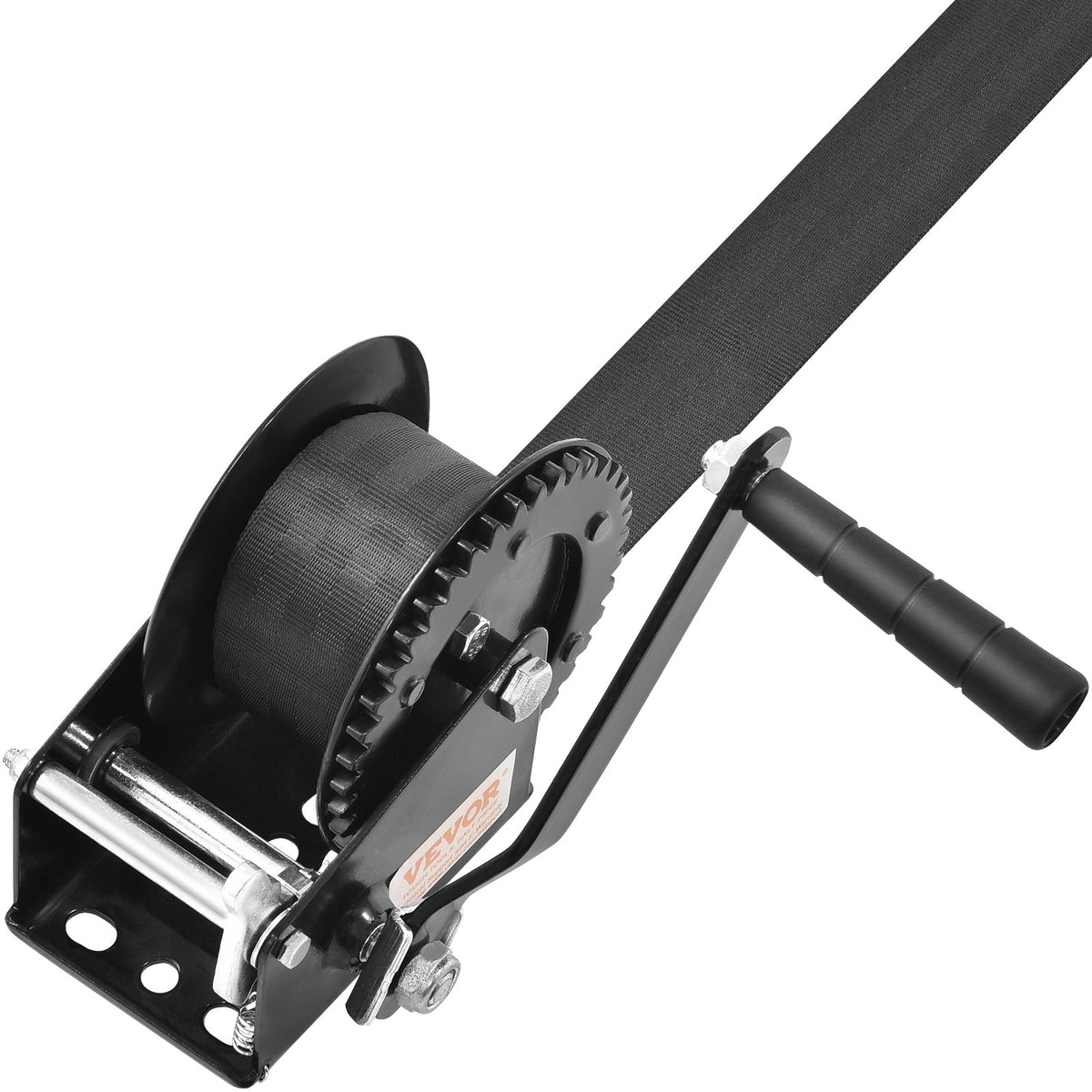 Hand Winch 544.3kg Pulling Capacity Heavy Duty Rope Crank with 7m Strap
