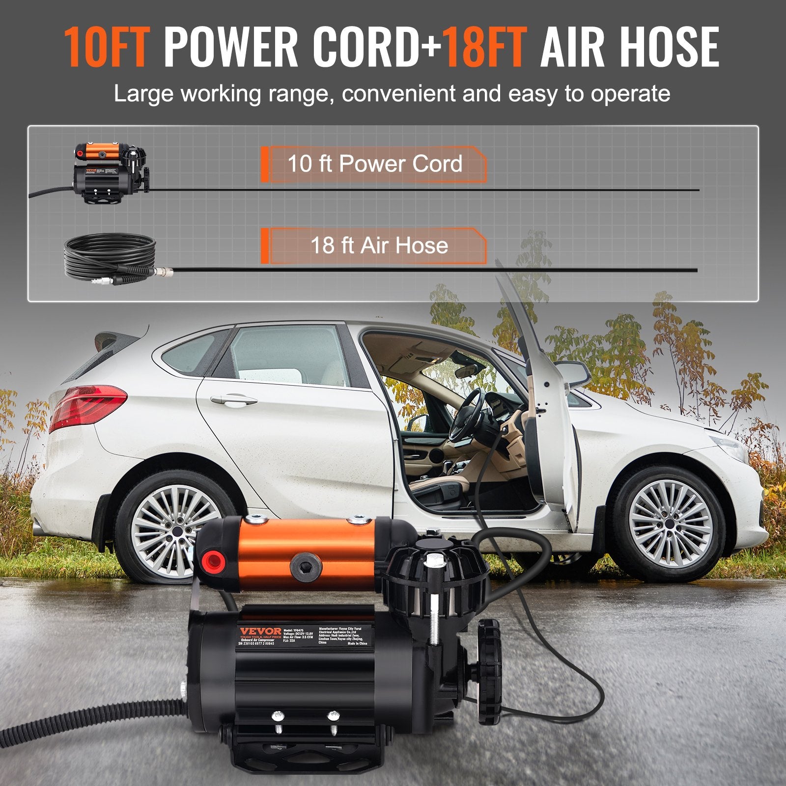 Onboard Air Compressor Kit 150PSI Offroad 3.5CFM Heavy Duty Tire Inflator