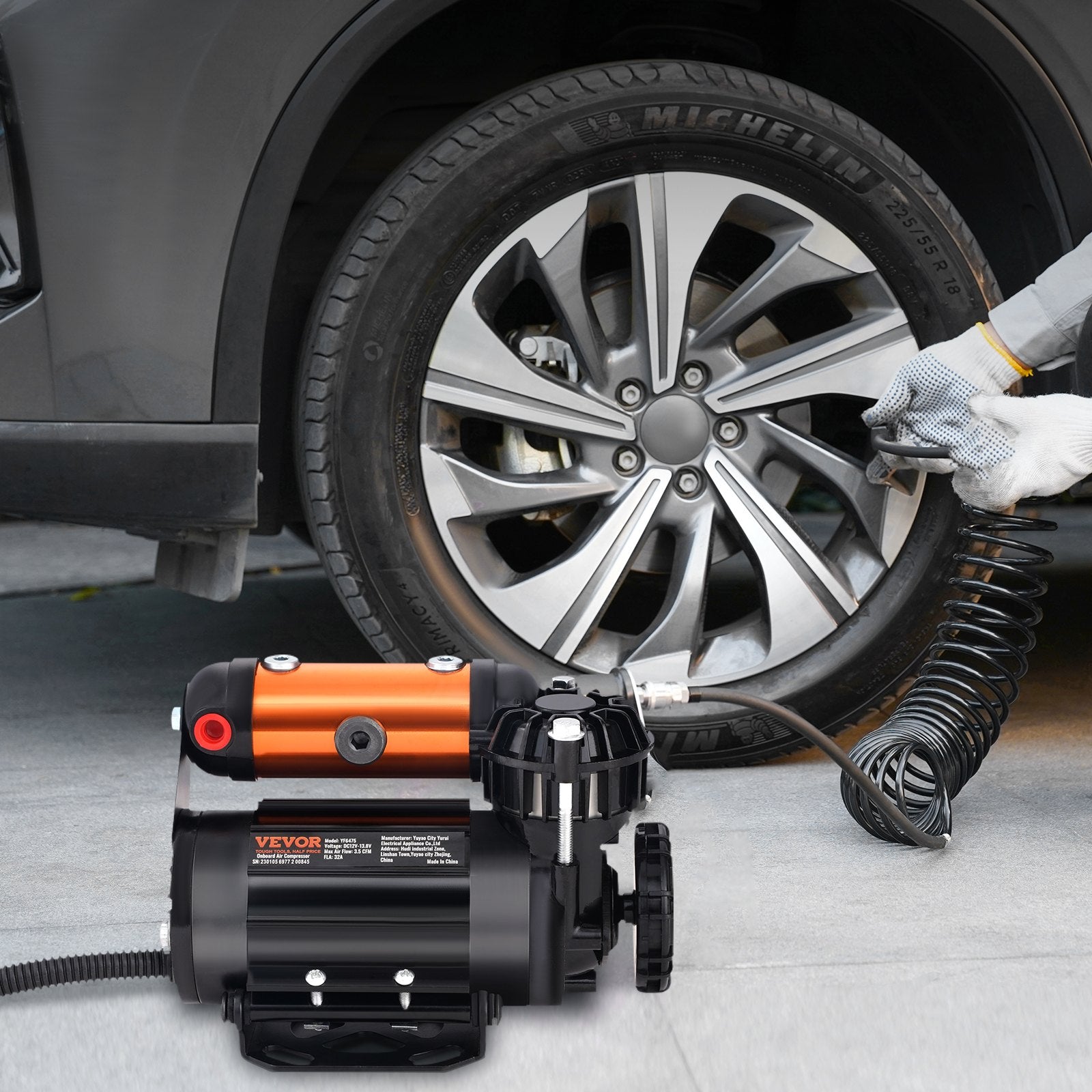 Onboard Air Compressor Kit 150PSI Offroad 3.5CFM Heavy Duty Tire Inflator