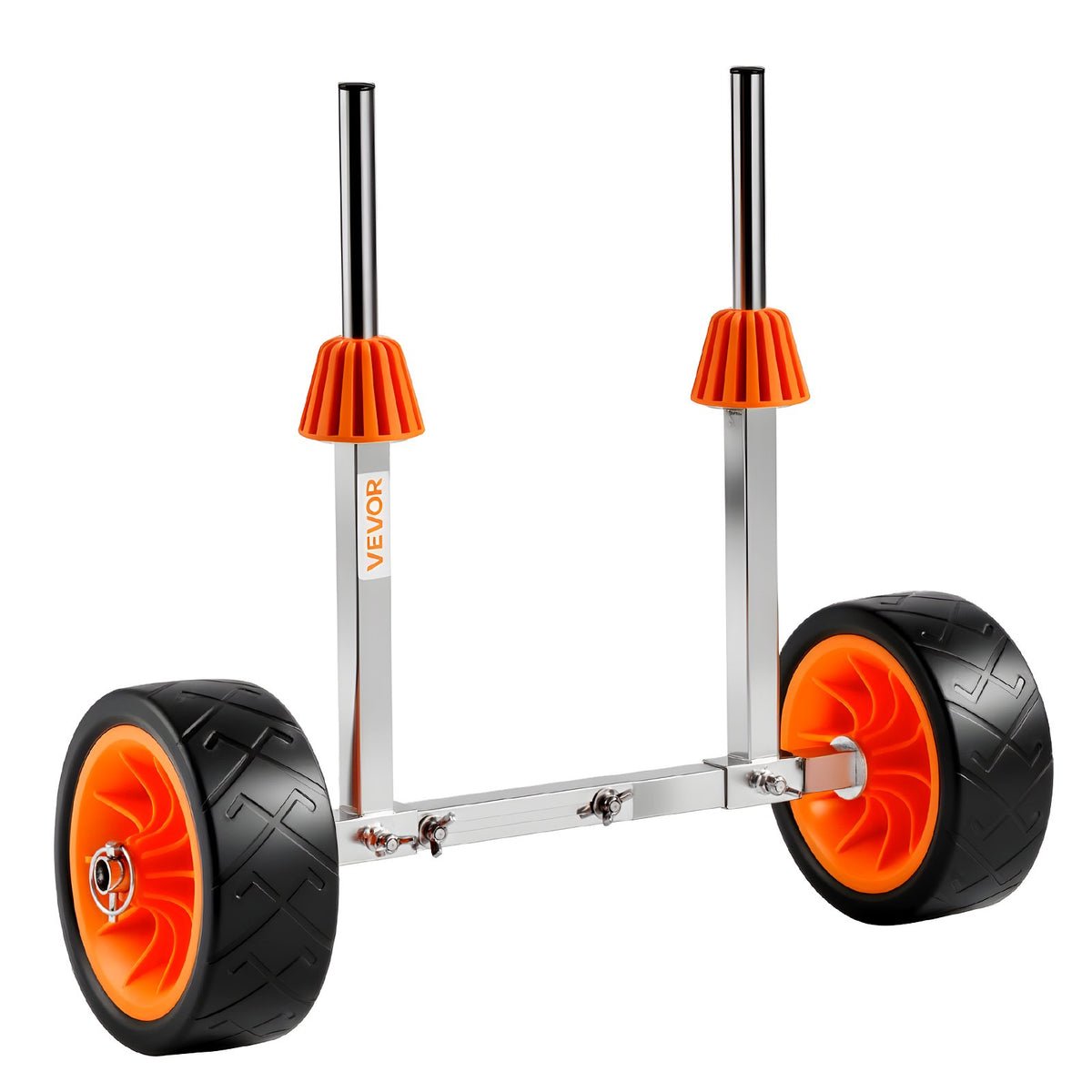 Kayak Cart 113.4kg Canoe Dolly 19.1cm Solid Rubber Tires Kickstand Paddle