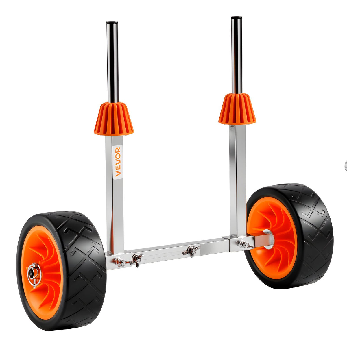 Kayak Cart 113.4kg Canoe Dolly 19.1cm Solid Rubber Tires Kickstand Paddle