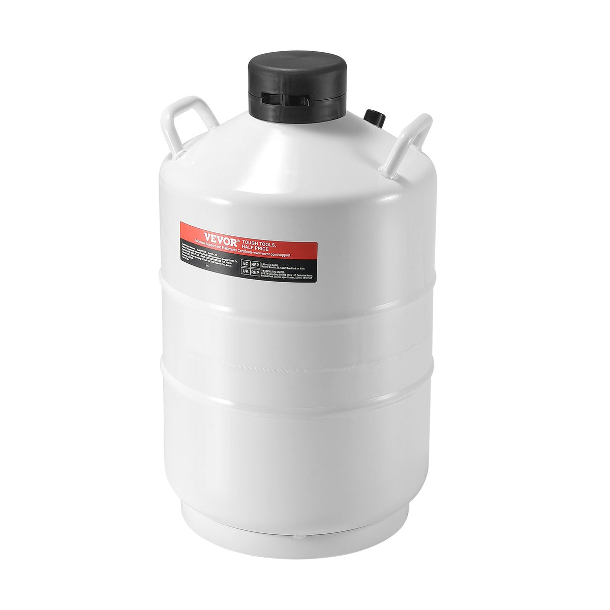 20L Liquid Nitrogen Tank Cryogenic Dewar Container with 6 Canisters