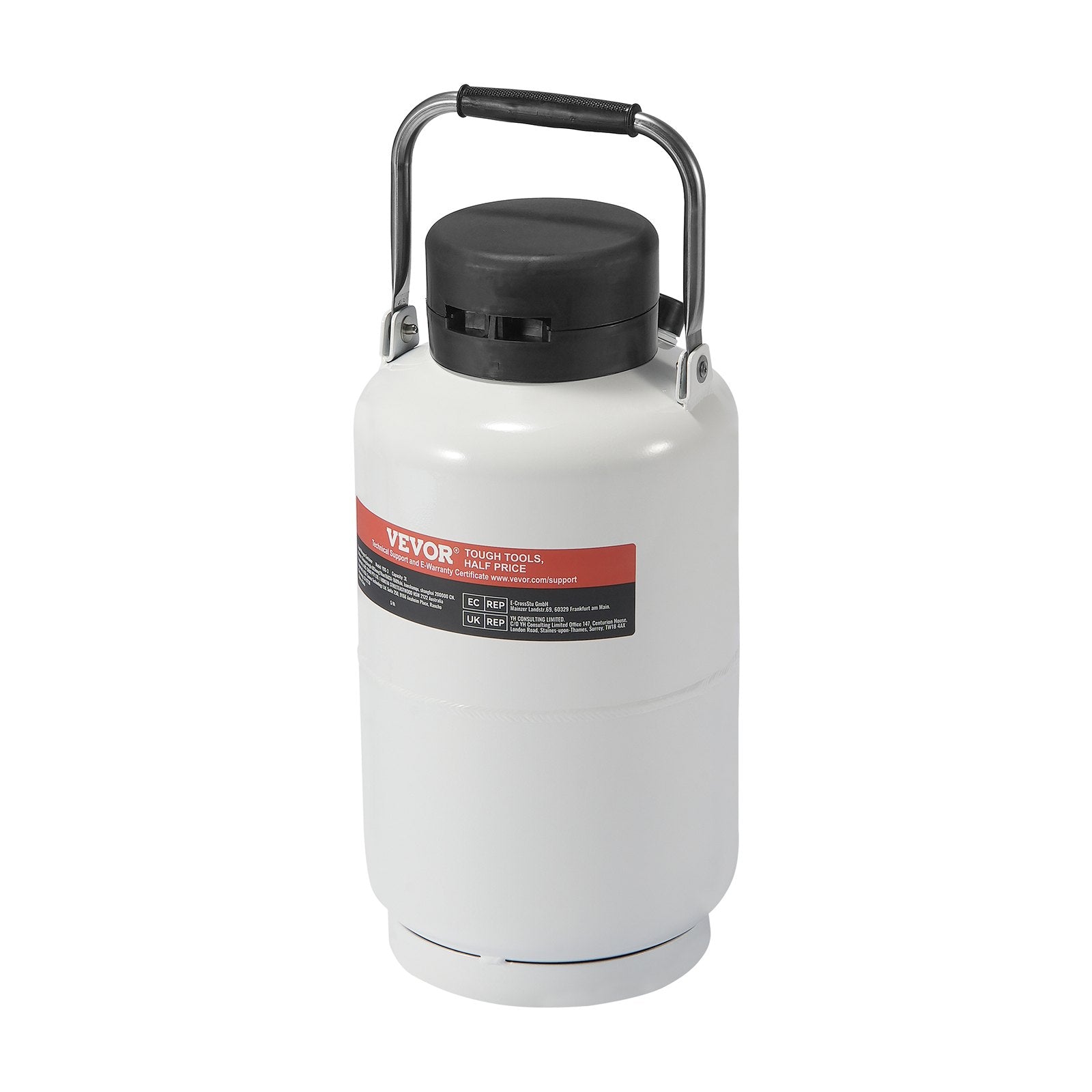 3L Liquid Nitrogen Tank Cryogenic Dewar with 6 Canisters