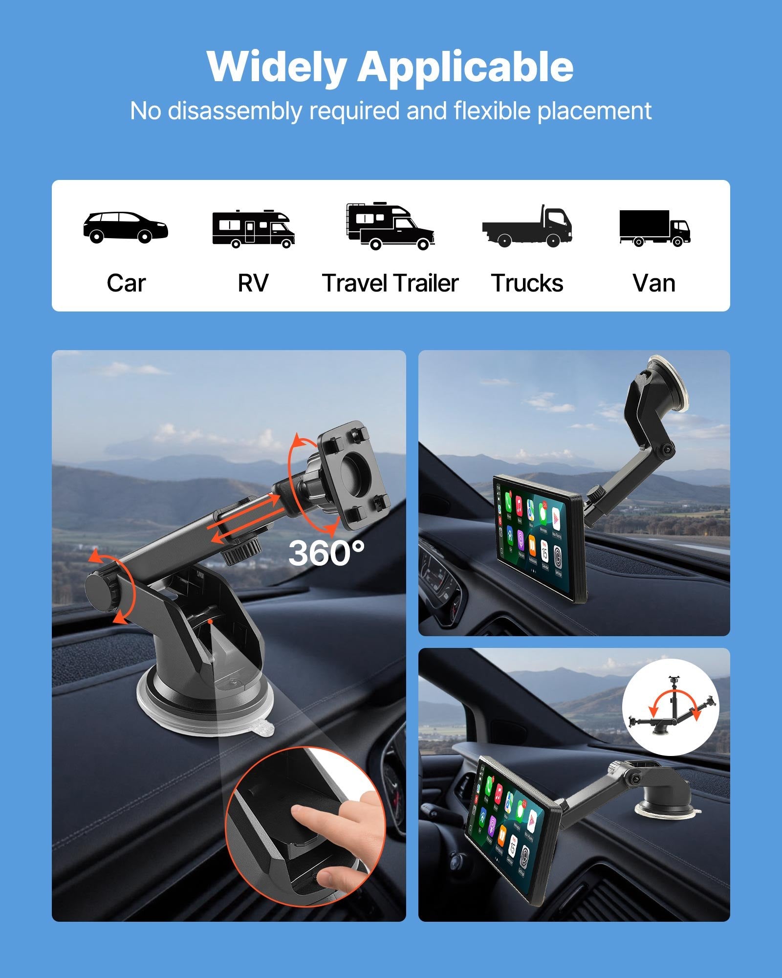 Car Stereo Wireless 254mm HD Touch Screen Apple CarPlay Android Auto GPS
