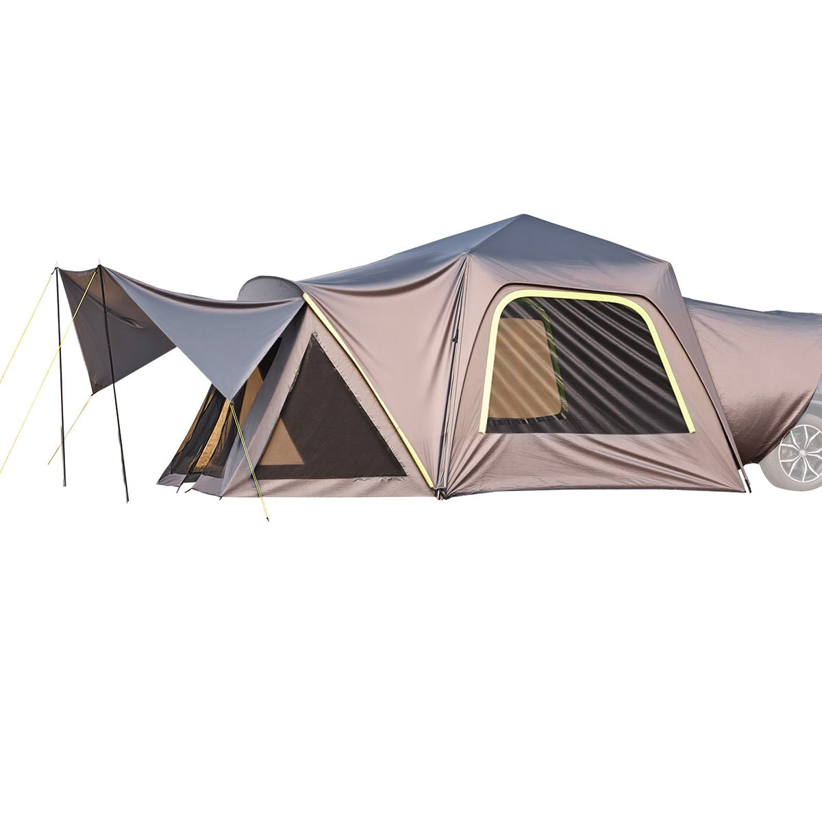 SUV Camping Tent 305 x 310 cm Waterproof 5-8 Person with Awning