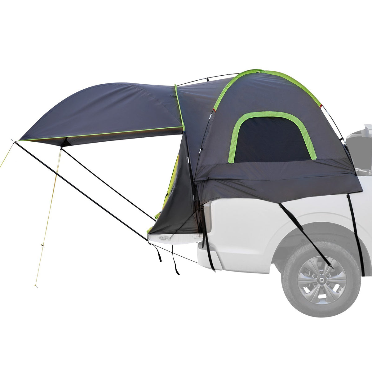 Pickup Truck Tent 5.0-5.2ft Waterproof PU2000 2-3 Person Sleeping with Awning