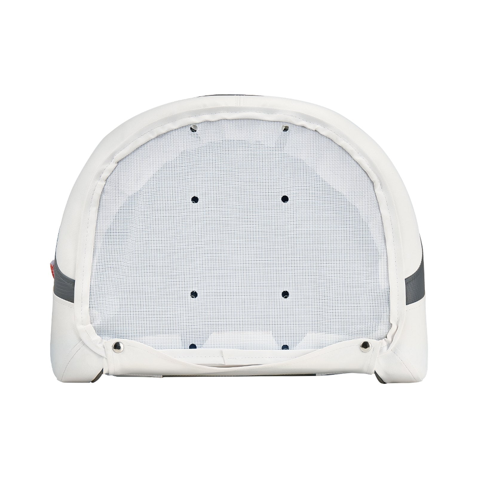 Captain Boat Seat High Backrest FlipUp Folding Waterproof PVC Leather White Grey