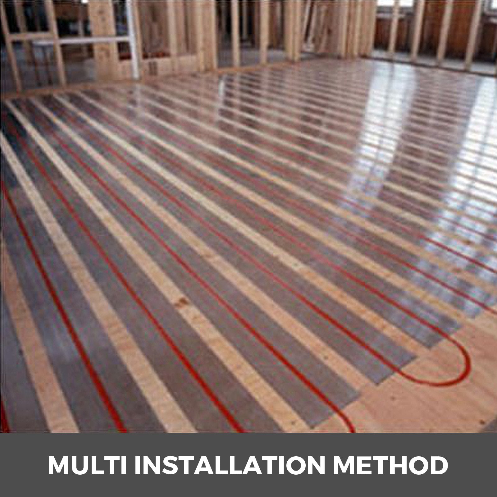 200 pcs Aluminum PEX Heat Transfer Plates 2 ft for 1/2" Radiant Floor System