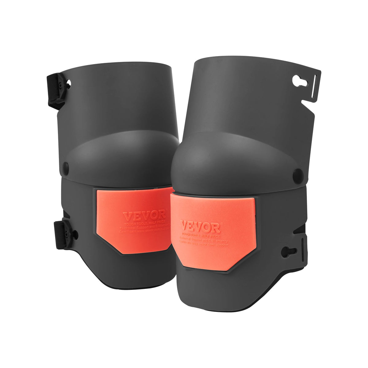 Knee Pads for Work Extra Thick Foam Cushion Pro Protection Comfort Black/Orange