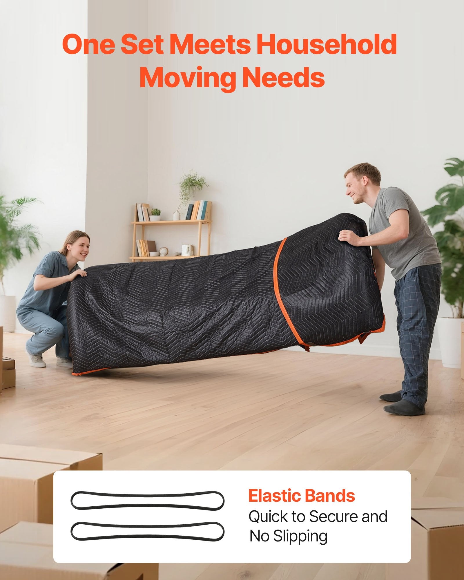 12PCS Moving Blankets 1829x1016mm Heavy Duty Cotton Padded Packing Blankets