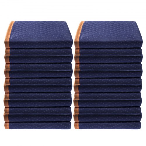 VEVOR 12 Pack Moving Blankets 2032x1829 mm Non-Woven Cotton Furniture Pads