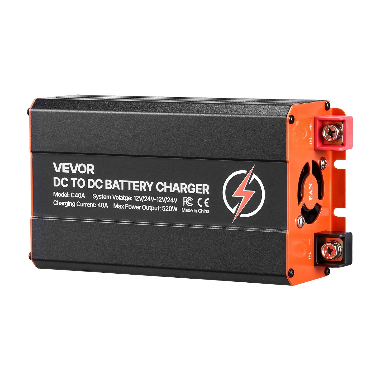 DC to DC Battery Charger 40A 520W 12V 24V Fast Charging Unit