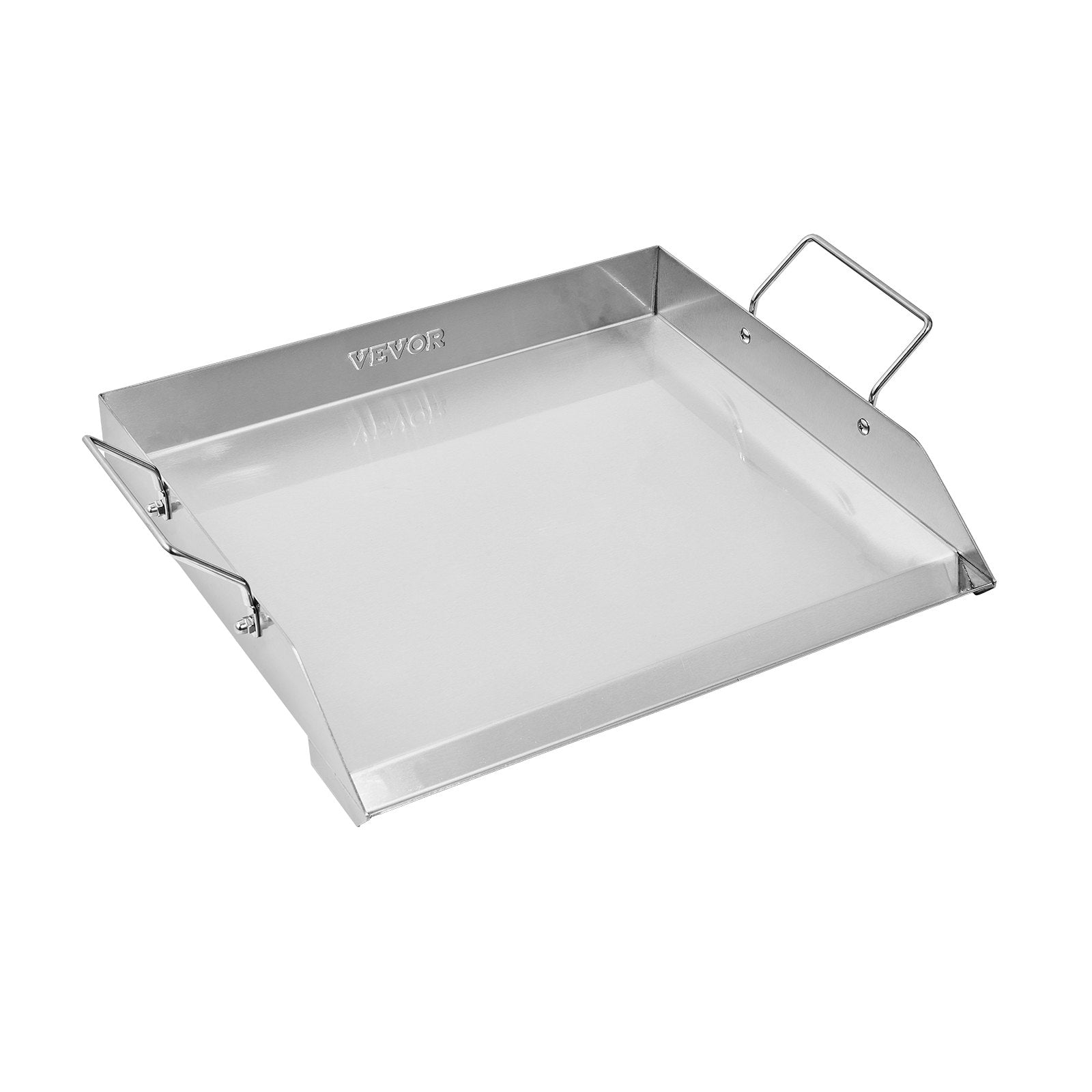 Griddle Stainless Steel Flat Top Gas Grill Teppanyaki Portable 18x16 Inch