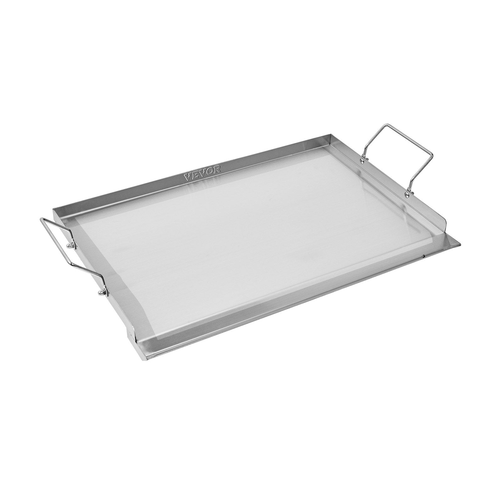 Stainless Steel Griddle 23x16 inch Flat Top BBQ Grill Teppanyaki with Handle