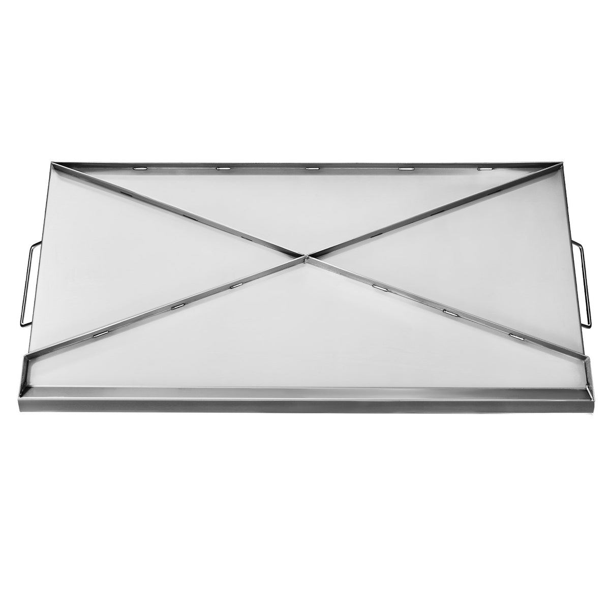 Stainless Steel Griddle 32x16 Inch Flat Top Gas Grill BBQ Teppanyaki with Handle