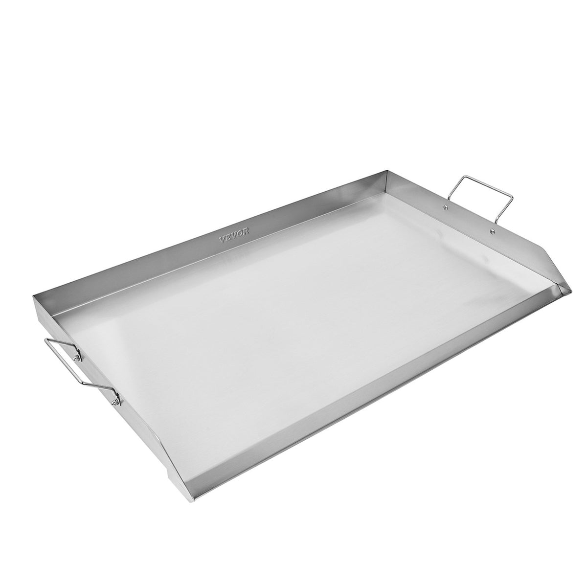 Griddle Stainless Steel Flat Top Gas Grill Teppanyaki Portable Handle 36x22 Inch