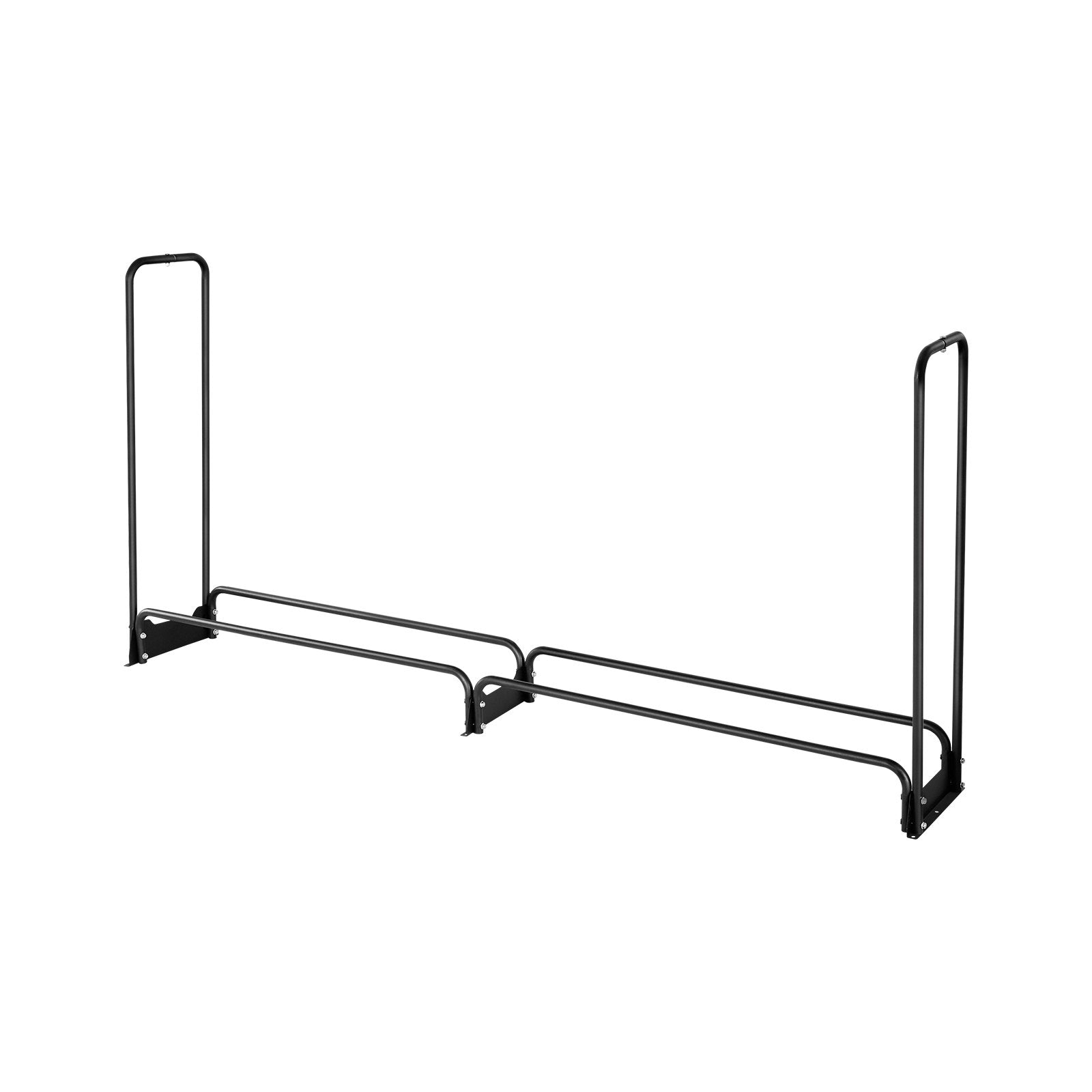 Firewood Rack with Cover 257x36x117cm Outdoor 660lb Half-Covered Powder-Coated