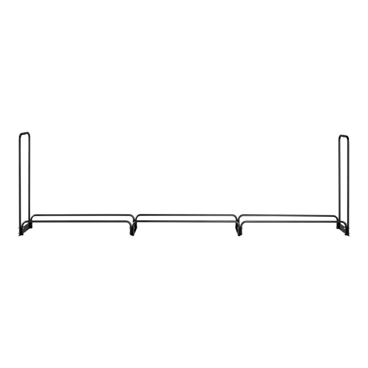 Firewood Rack with Cover 383x36x117cm Outdoor 660lb Half-Covered Powder-Coated