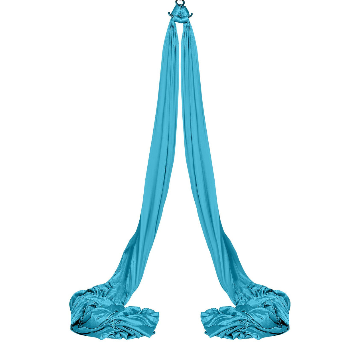 Aerial Silk and Yoga Swing 10m Nylon Hammock Kit with Rigging Blue