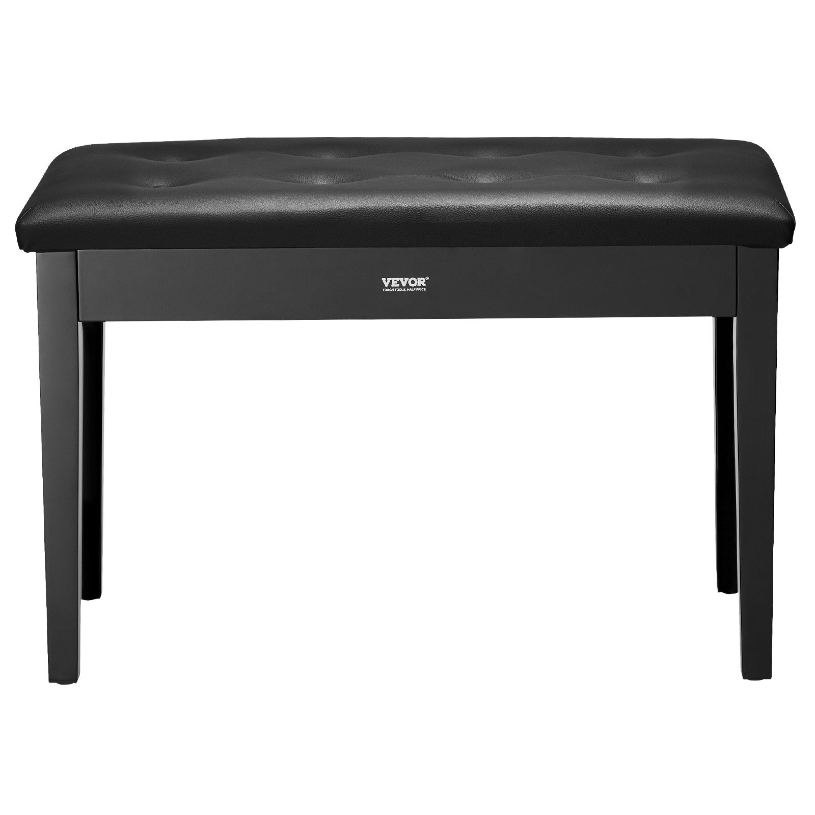 Wooden 29.5" Duet Piano Bench with Storage and Padded Seat