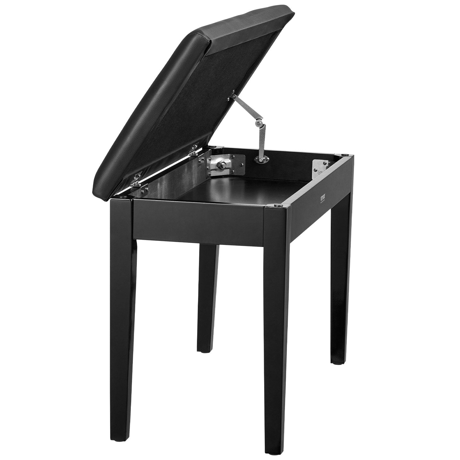 Wooden 29.5" Duet Piano Bench with Storage and Padded Seat